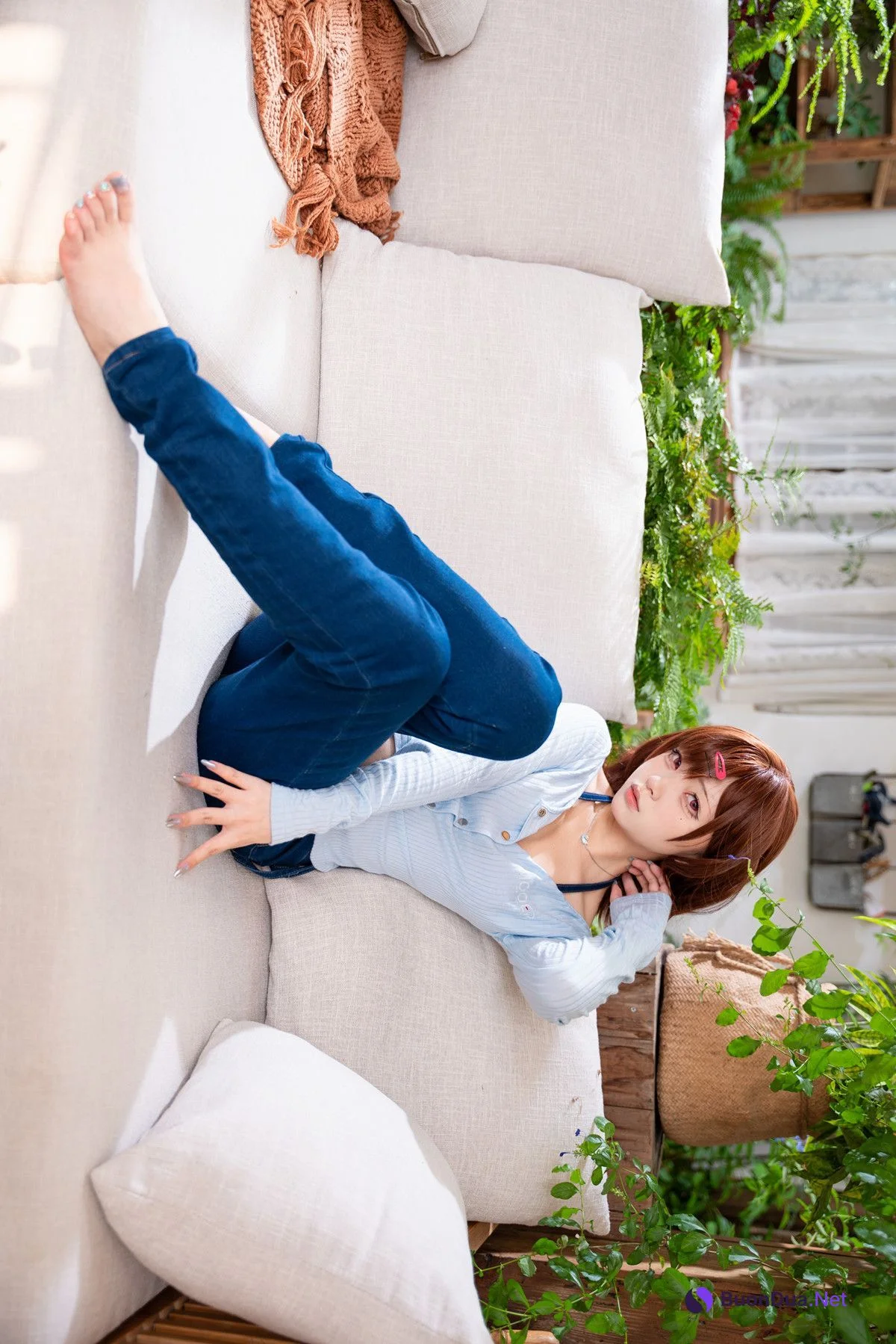 Cosplay 花铃 円香牛仔裤 - Photo 9
