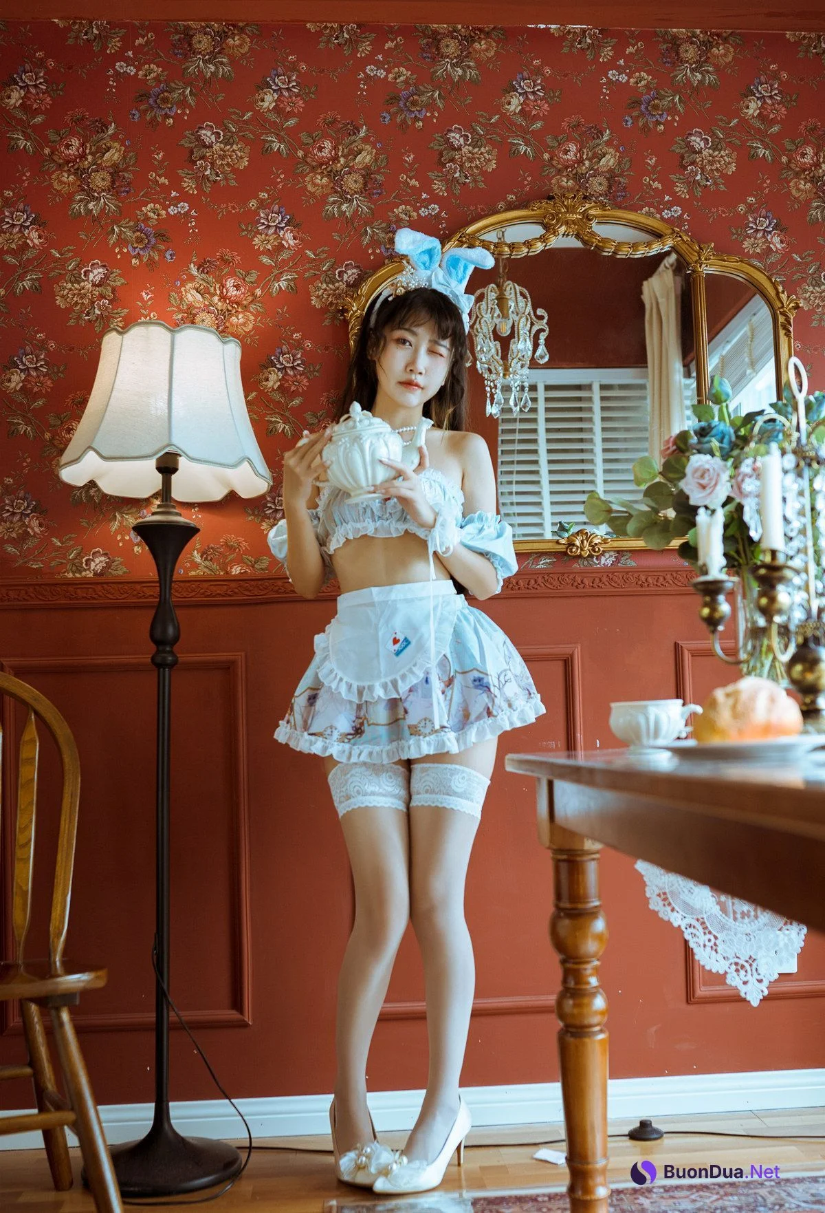 不呆猫 Cosplay 兔子女友 - Photo 6