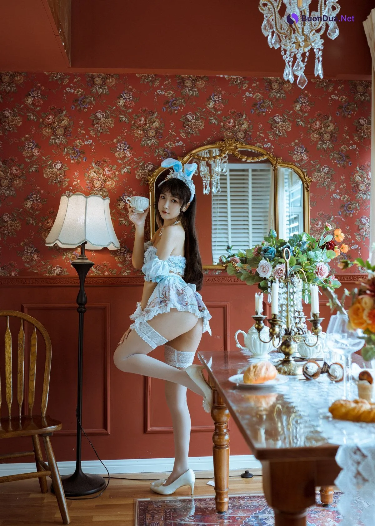 不呆猫 Cosplay 兔子女友 - Photo 7