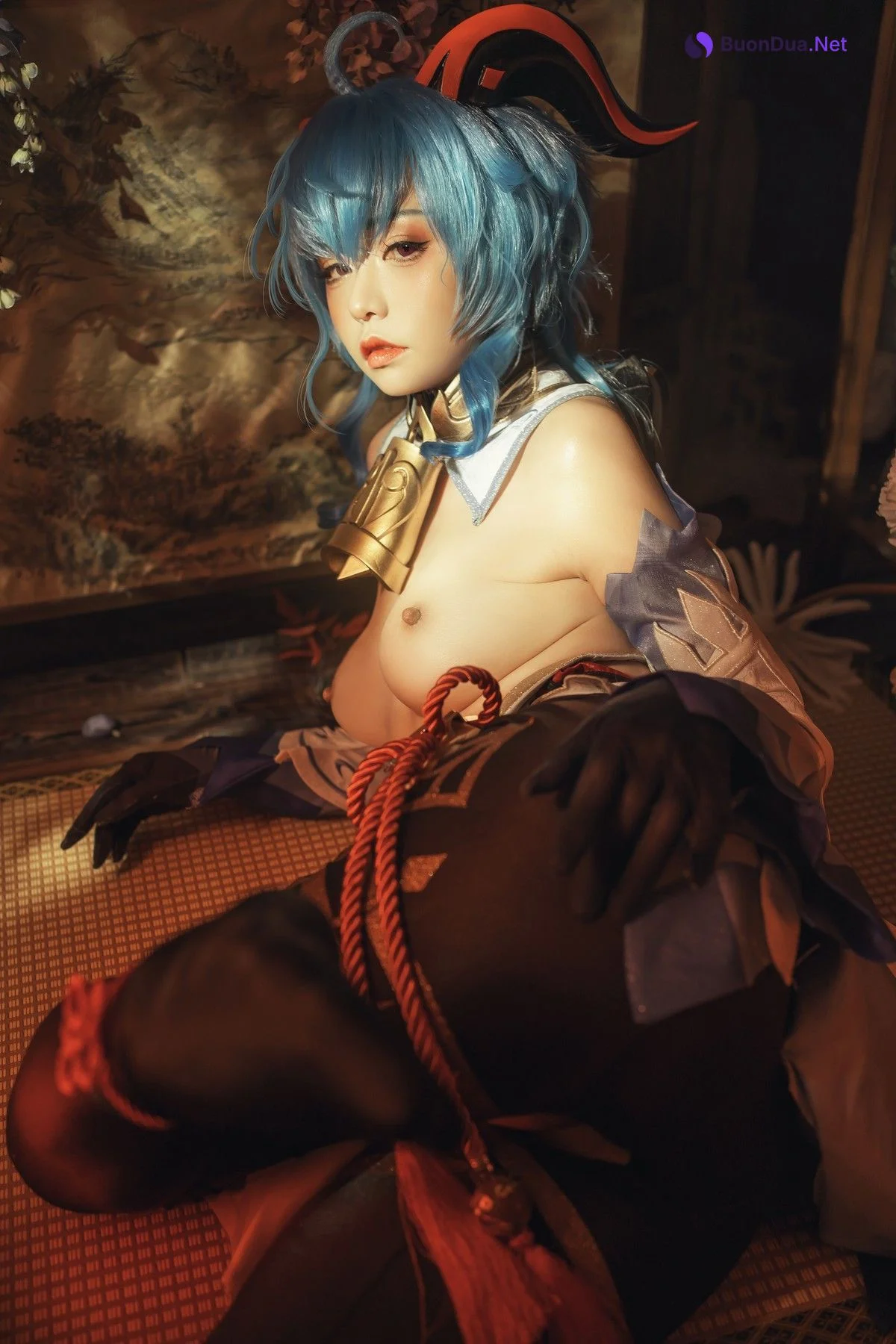 爆机少女喵小吉 Cosplay 原神 甘雨 - Photo 16