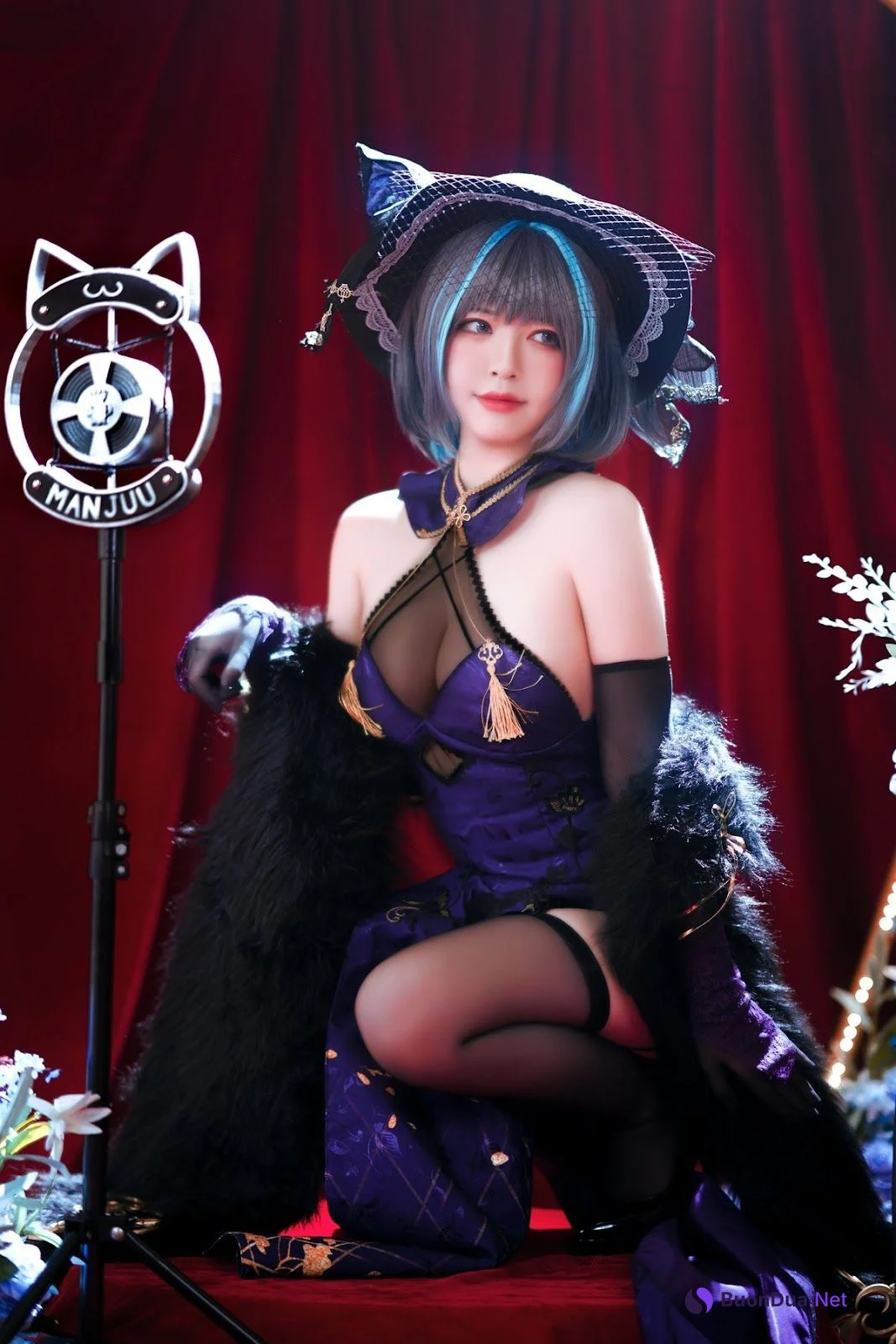 Cosplay 半半子 柴郡旗袍 - 照片 17