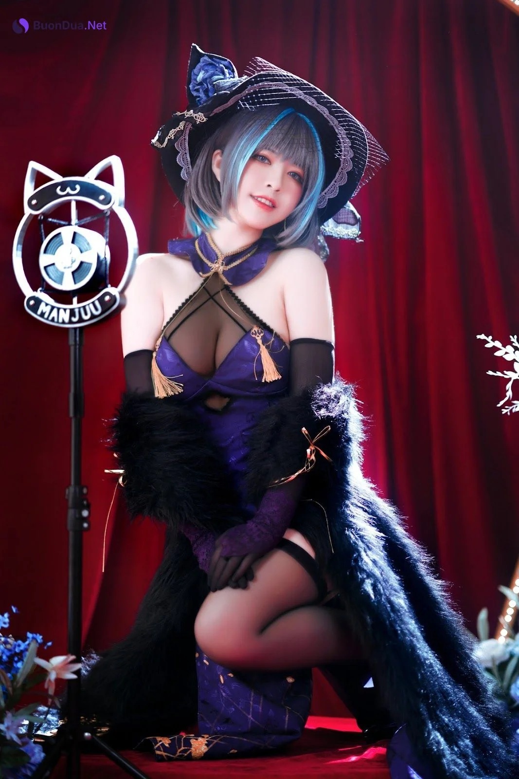 Cosplay 半半子 柴郡旗袍 - 照片 18