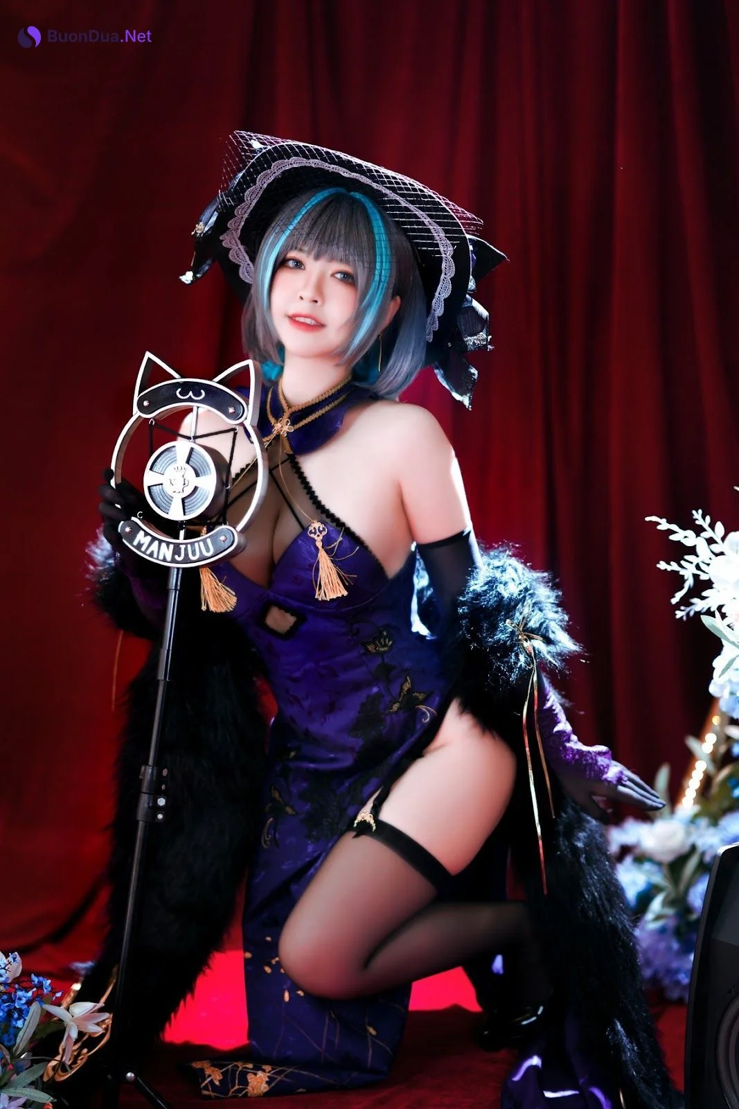 Cosplay 半半子 柴郡旗袍 - 照片 19
