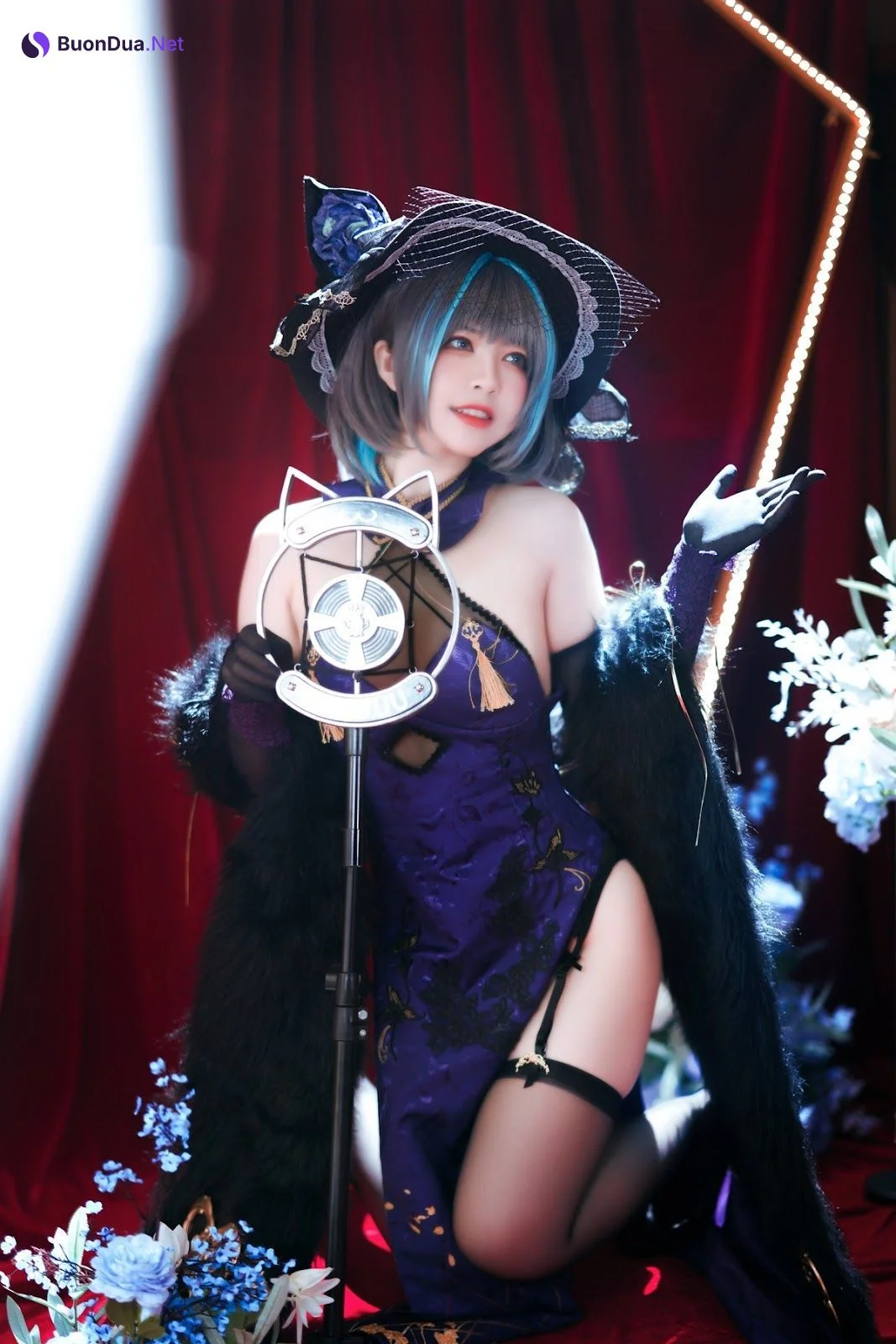 Cosplay 半半子 柴郡旗袍 - 照片 20