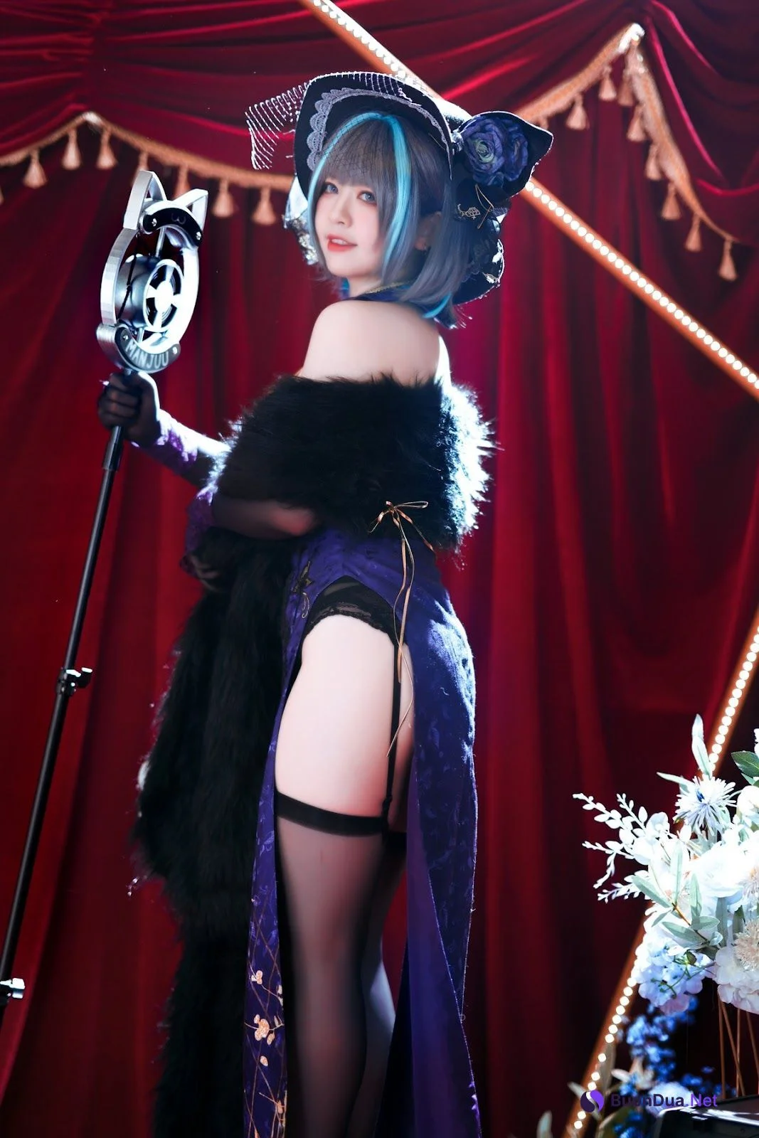 Cosplay 半半子 柴郡旗袍 - 照片 5
