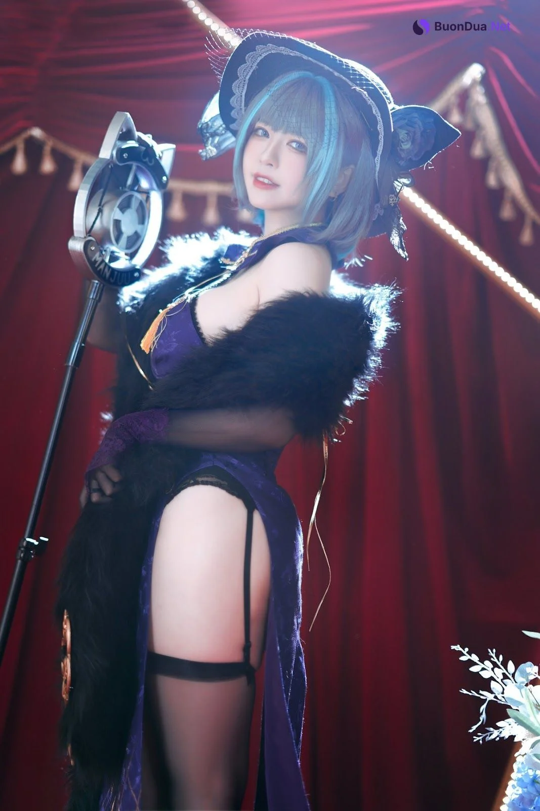 Cosplay 半半子 柴郡旗袍 - 照片 8