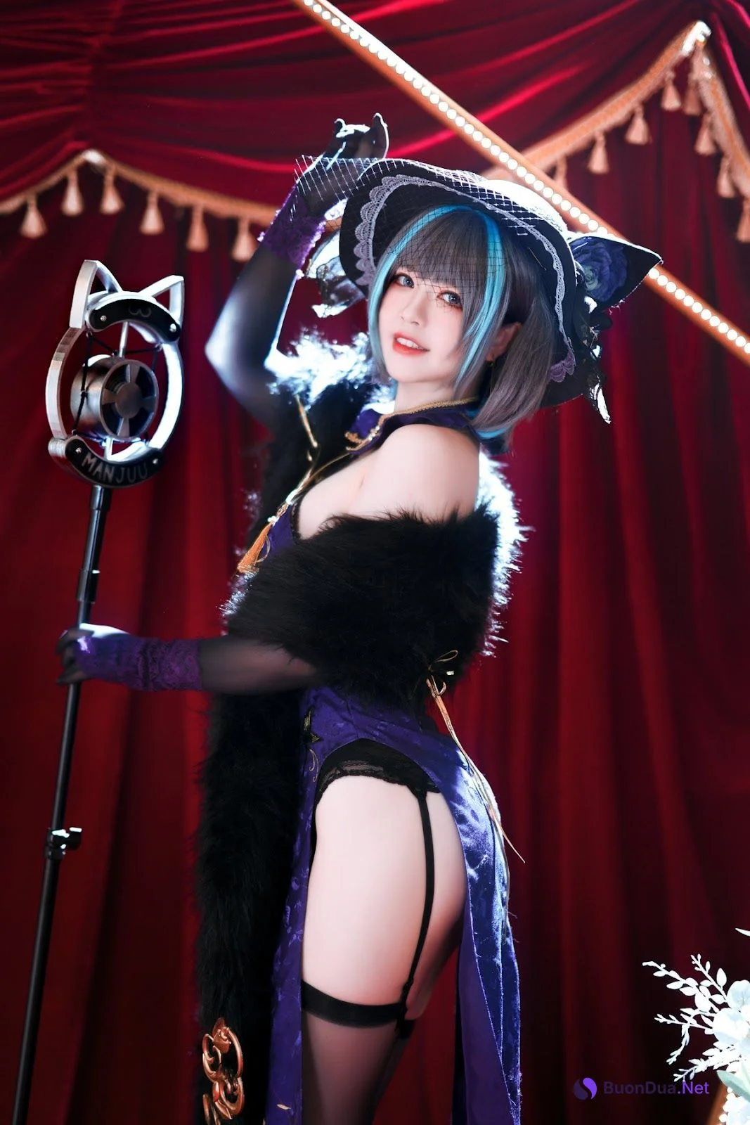 Cosplay 半半子 柴郡旗袍 - 照片 9
