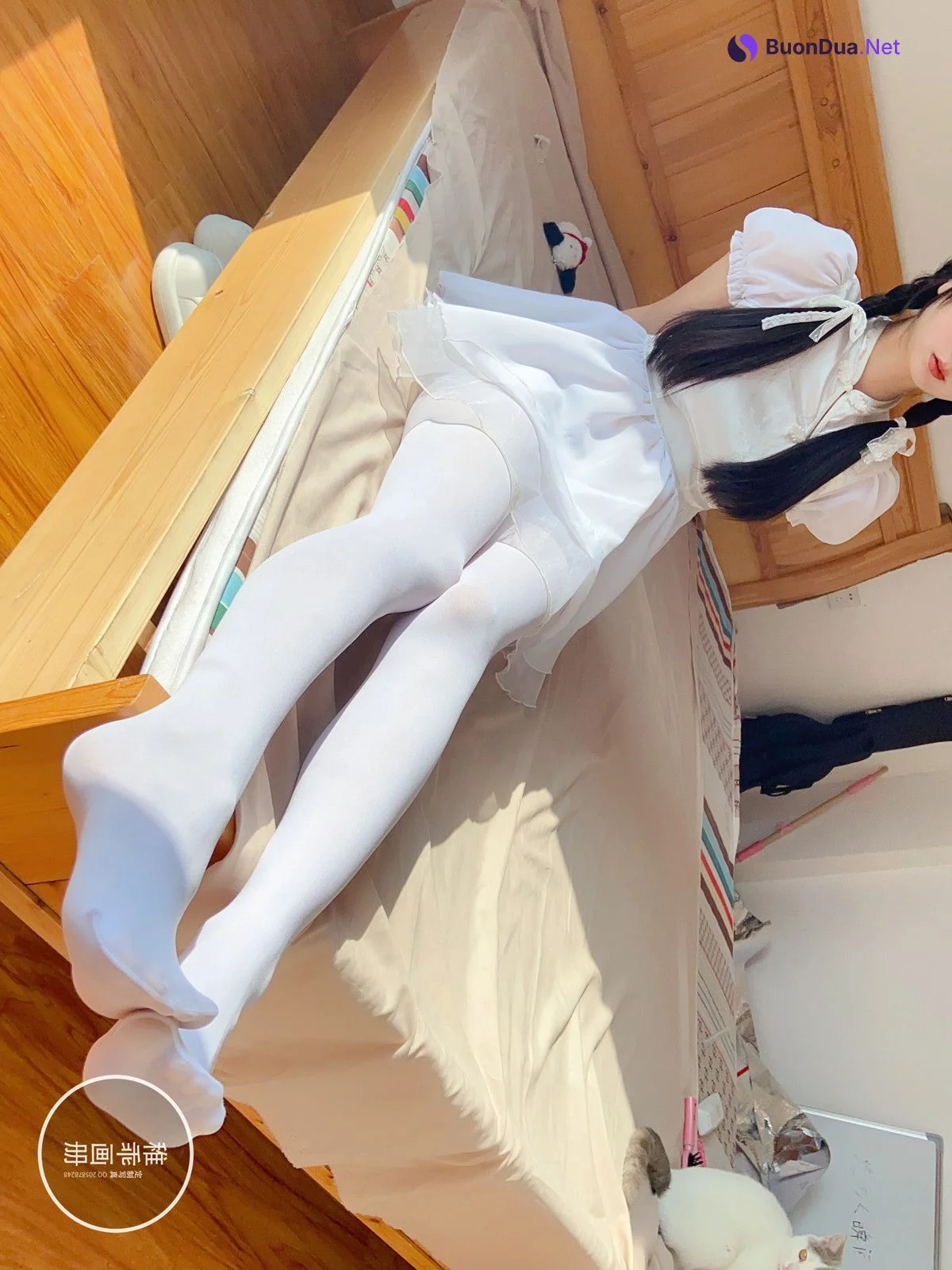 Cosplay 稚乖画册 夜夜 嬉戏 80d白丝 - Photo 10