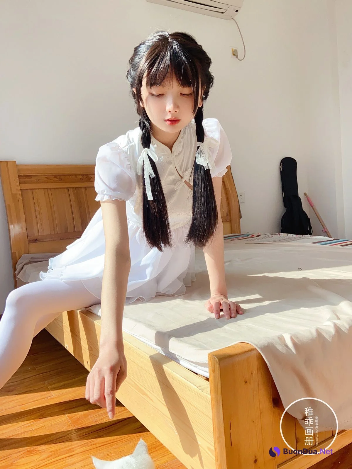 Cosplay 稚乖画册 夜夜 嬉戏 80d白丝 - Photo 11