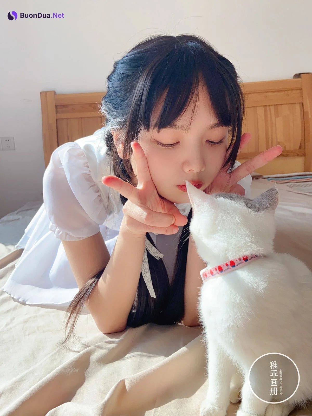 Cosplay 稚乖画册 夜夜 嬉戏 80d白丝 - Photo 14