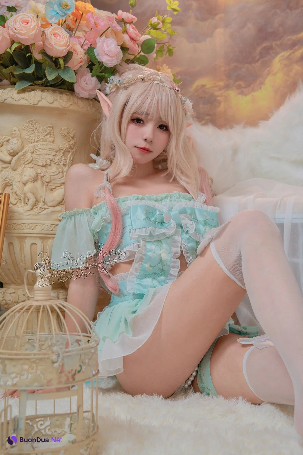 Cosplay 咬一口兔娘 豌豆公主的秘密花房 - Photo 14