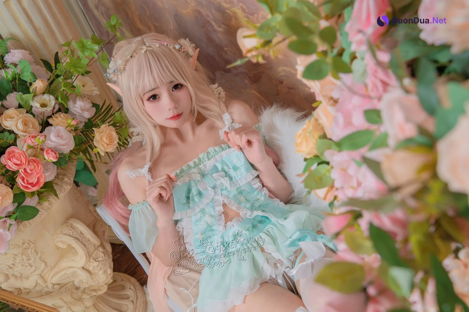 Cosplay 咬一口兔娘 豌豆公主的秘密花房 - Photo 8