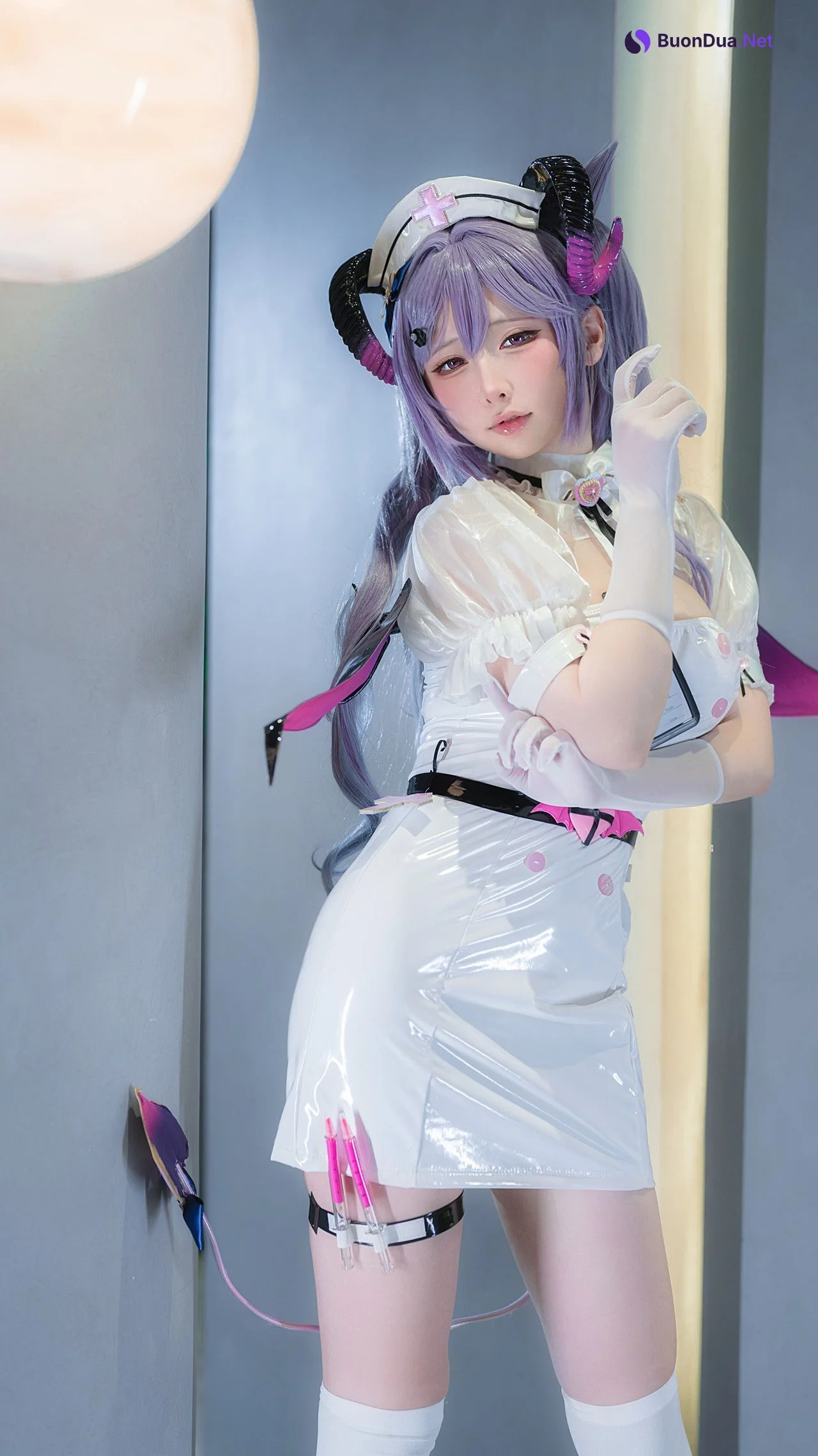 Cosplay 樱梨梨 刻晴魅魔护士 - Photo 5