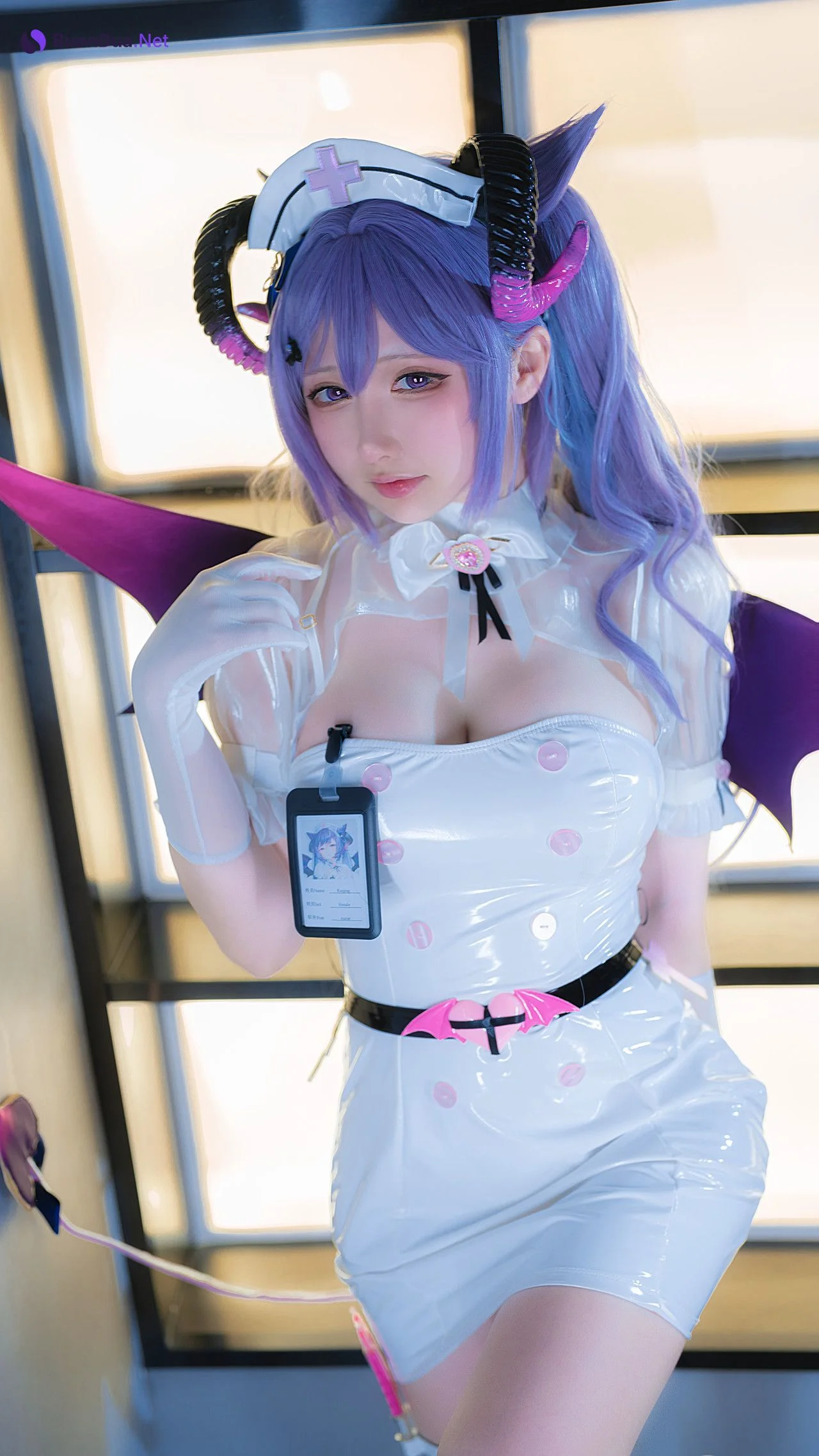 Cosplay 樱梨梨 刻晴魅魔护士 - Photo 8
