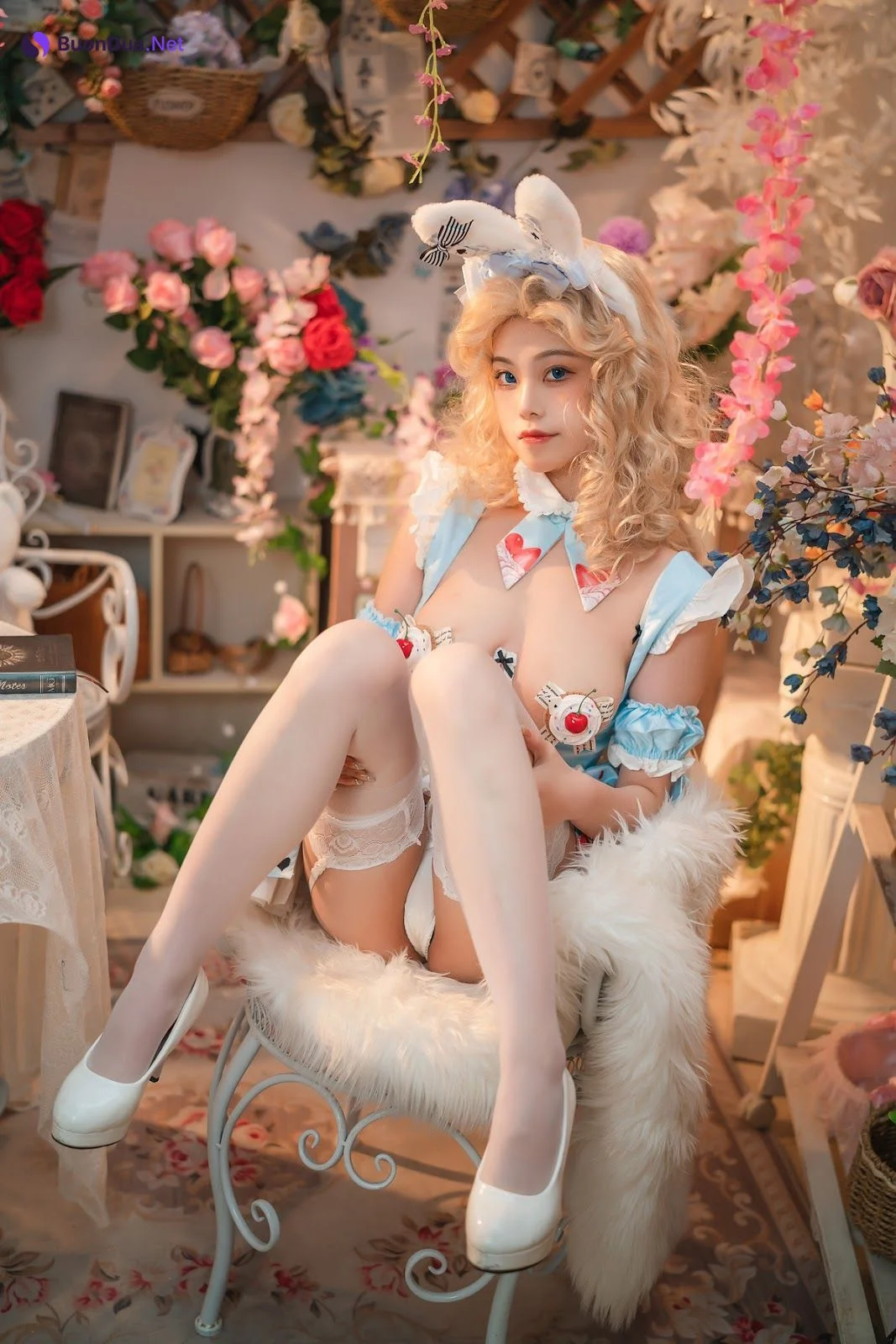 Cosplay 蜜汁猫裘 爱丽丝梦游仙境兔子先生 - รูปภาพ 17