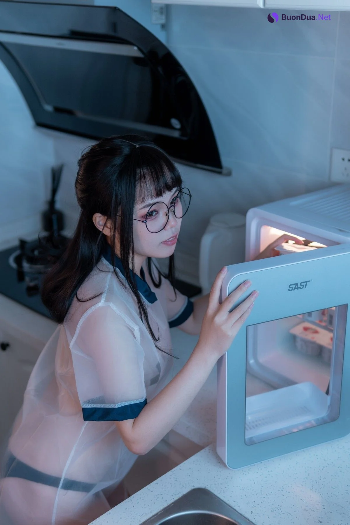 Cosplay 七月喵子 喝酸奶的眼镜娘 - Photo 4