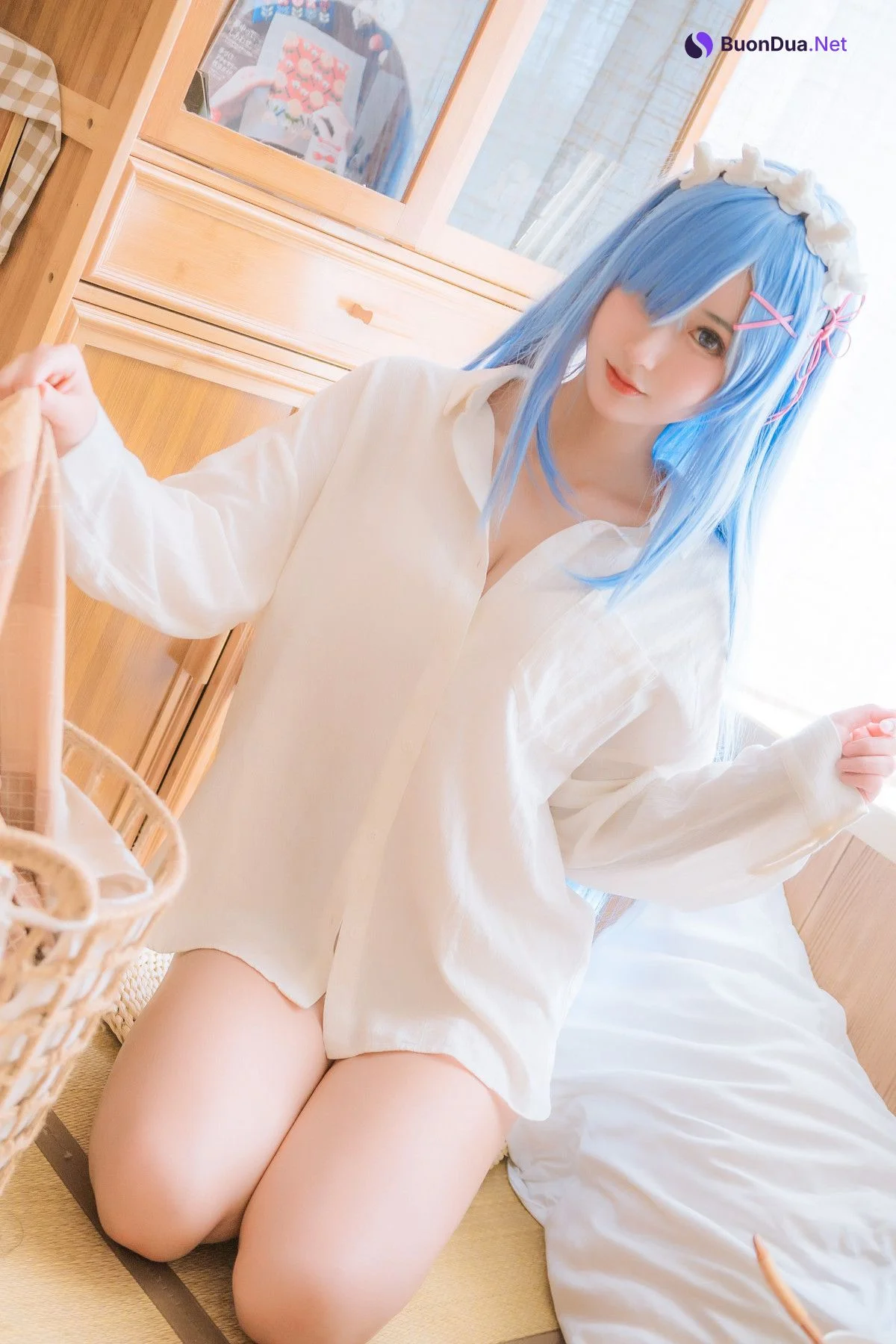 Cosplay 羽生三未图集 蕾姆 - Photo 19