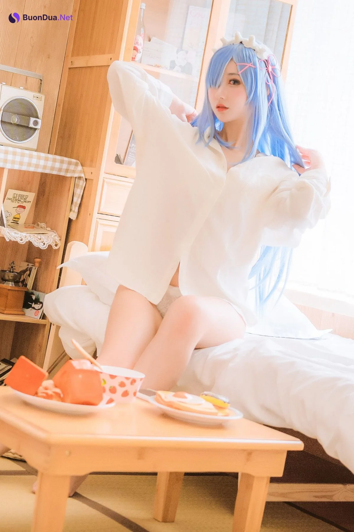 Cosplay 羽生三未图集 蕾姆 - Photo 20