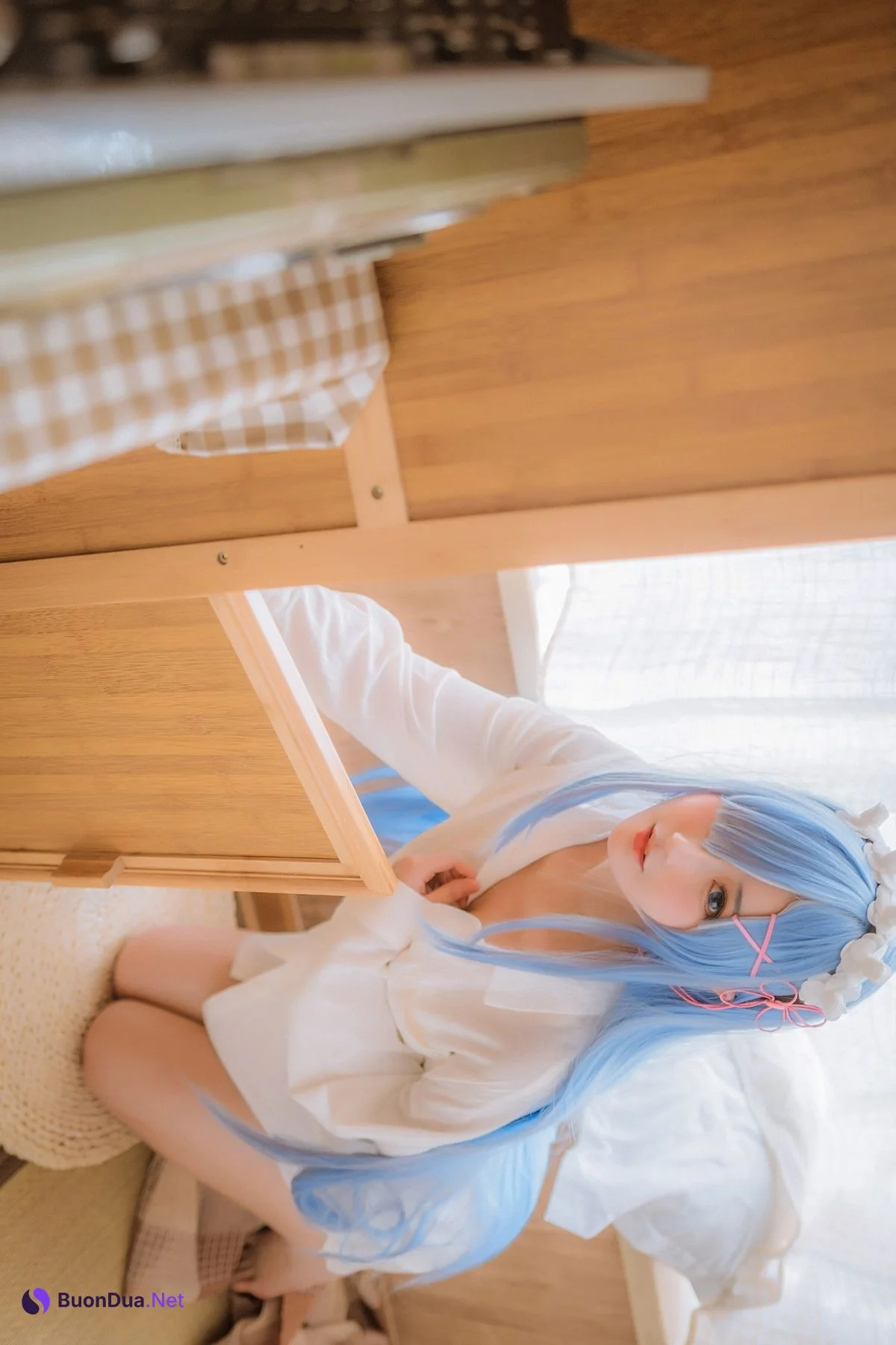 Cosplay 羽生三未图集 蕾姆 - Photo 3