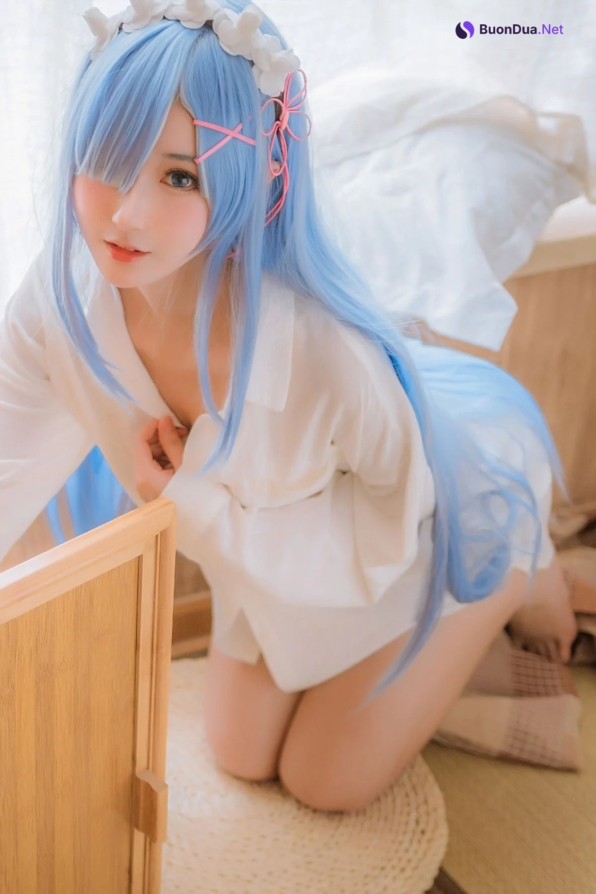 Cosplay 羽生三未图集 蕾姆 - Photo 4