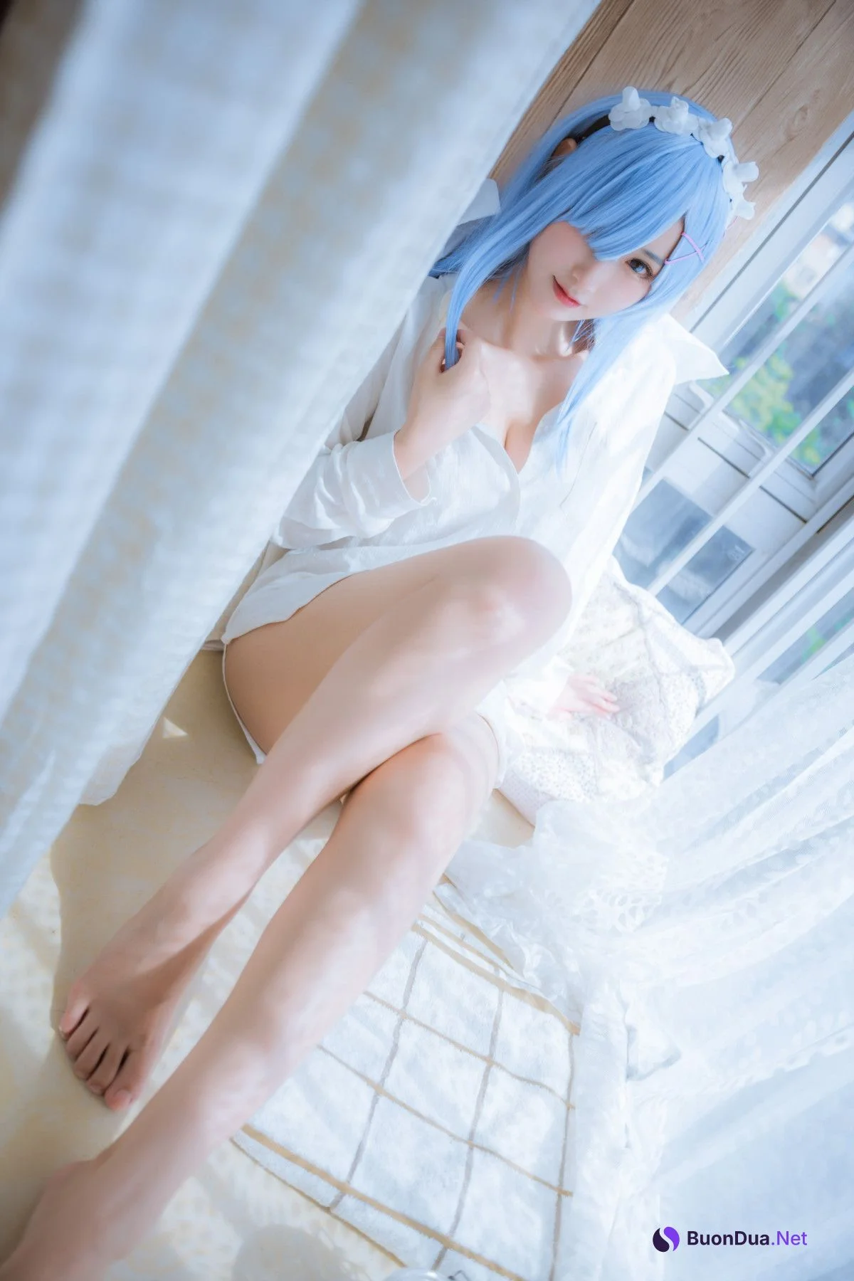 Cosplay 羽生三未图集 蕾姆 - Photo 8