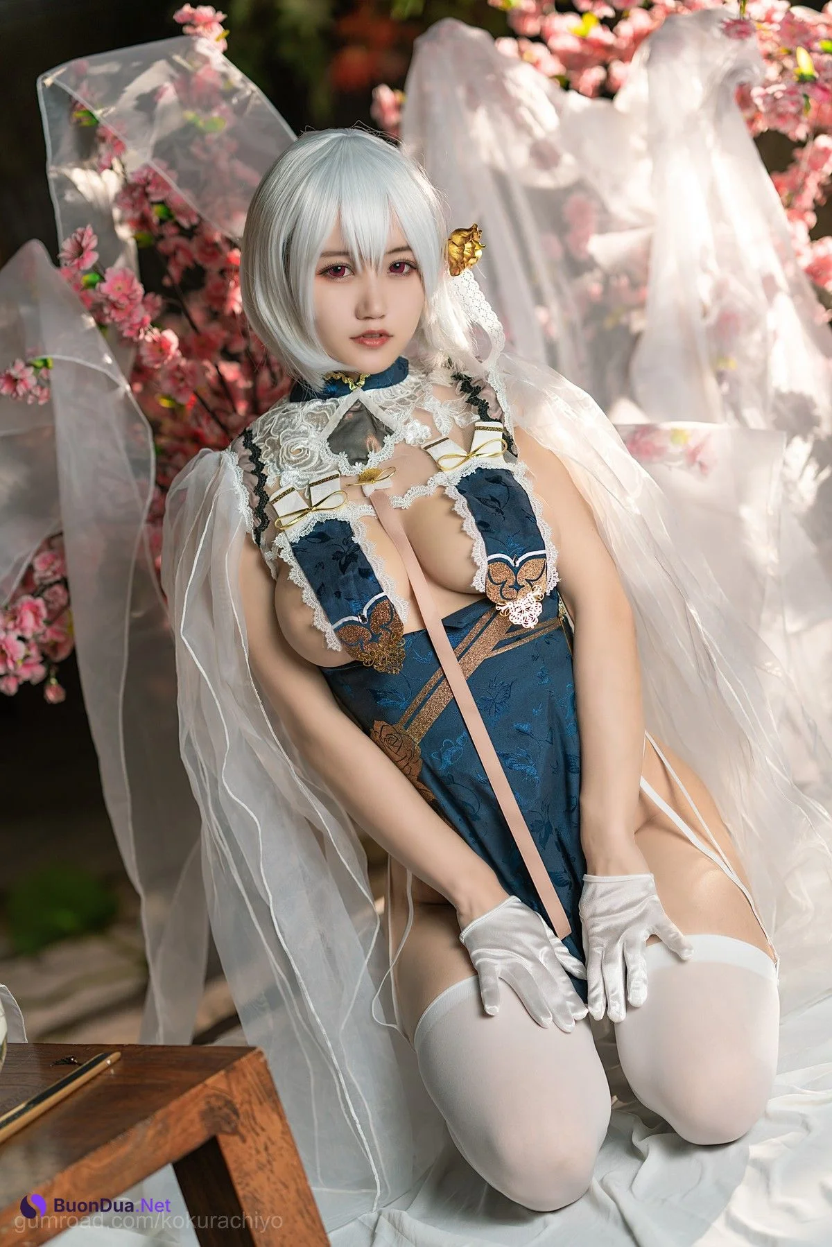 Cosplay 小仓千代 天狼星旗袍 - Photo 3