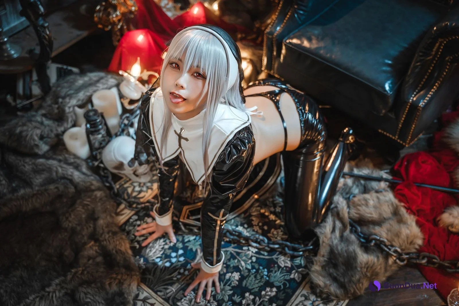 Cosplay 蜜汁猫裘 恶堕修女 - Photo 16