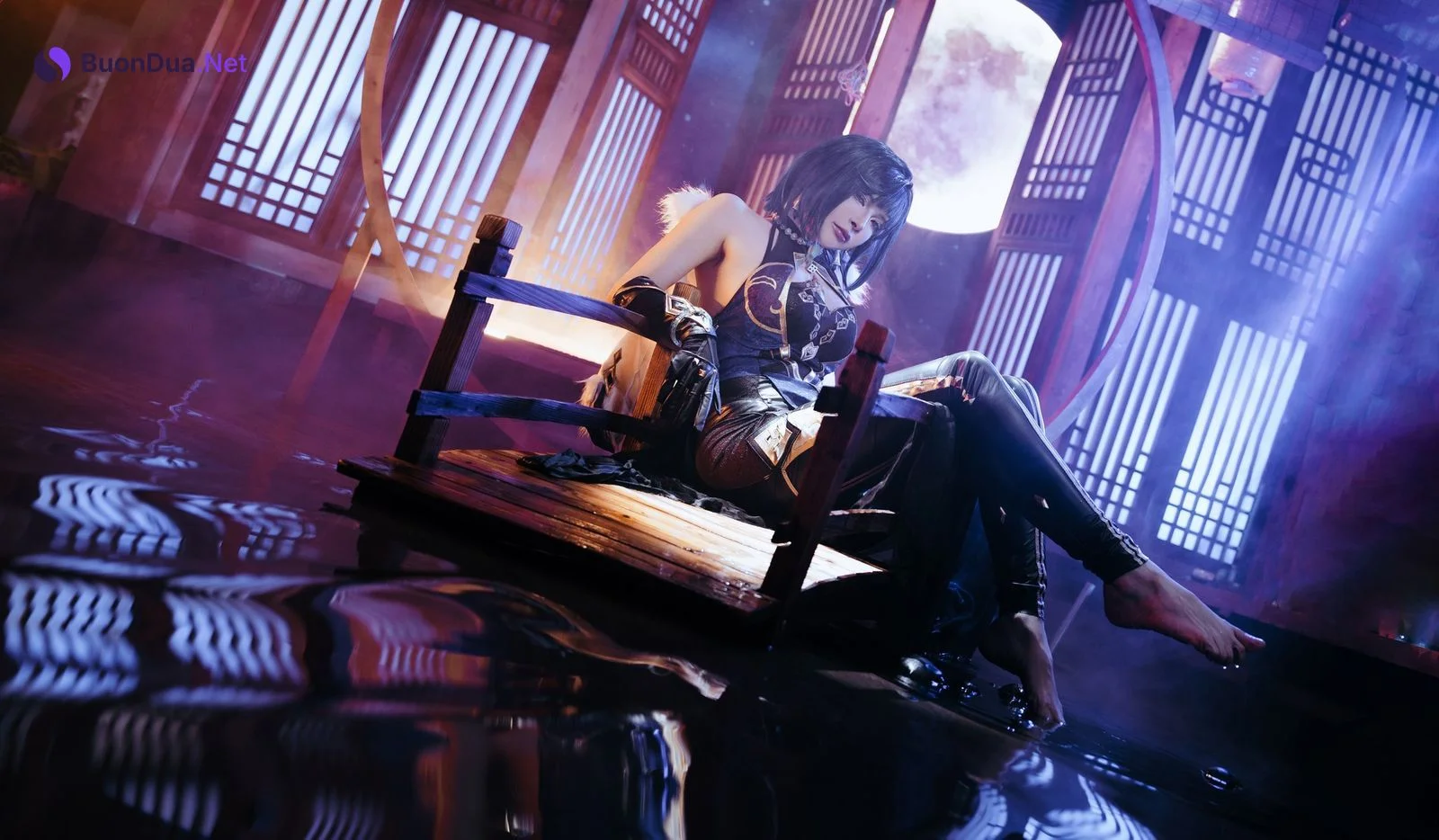 Cosplay 夏小秋秋秋 夜兰 - Photo 4