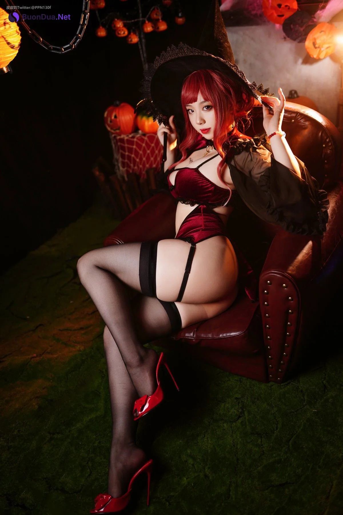 Cosplay 皮皮奶可可爱了啦 万圣节女巫 - Photo 13