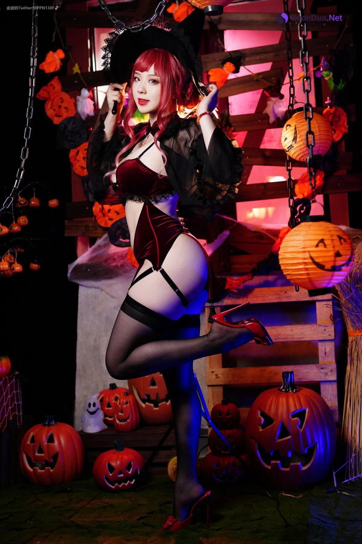 Cosplay 皮皮奶可可爱了啦 万圣节女巫 - Photo 6