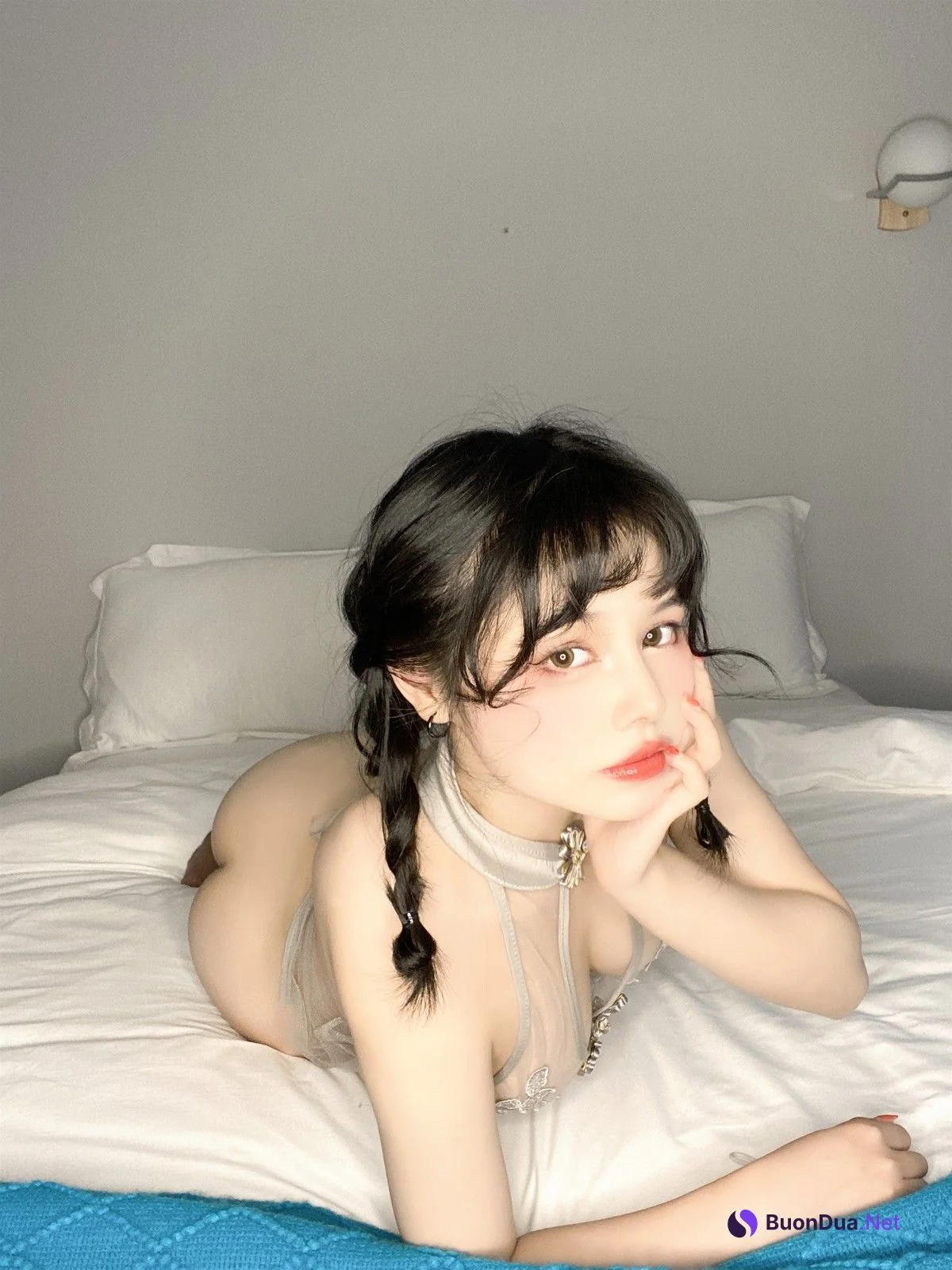 Cosplay 七月喵子 透明灰撕袜 - Photo 16