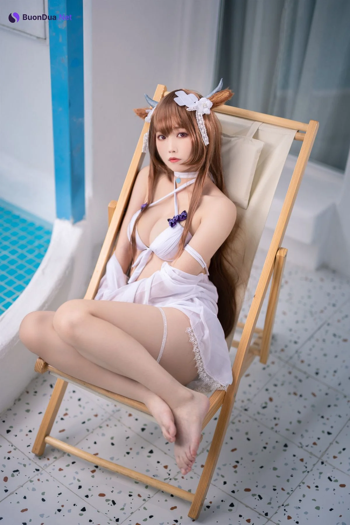 Cosplay 汪知子 樫野泳装 - Photo 4