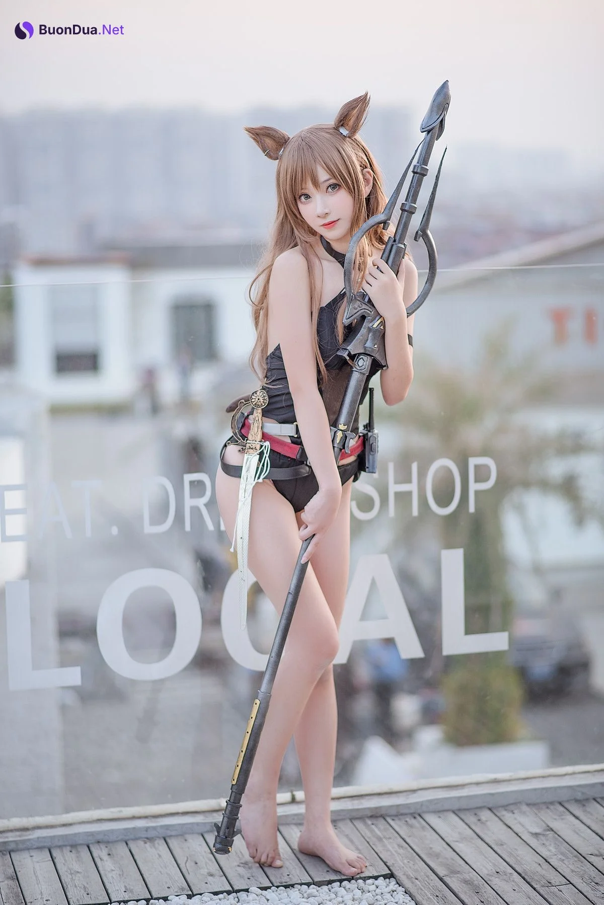 阳炎型小菠萝 Cosplay 天火泳装 - Photo 3