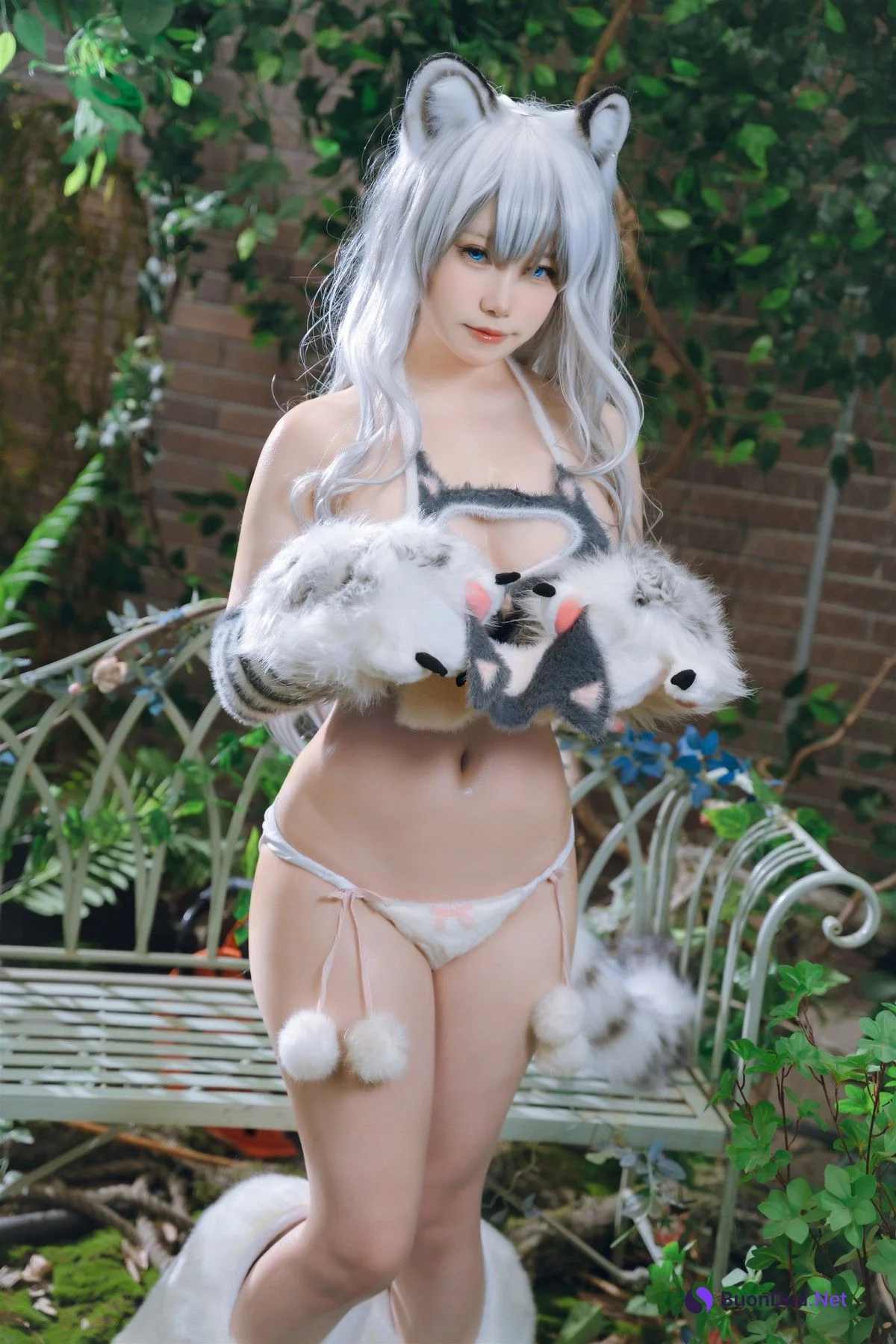 Cosplay 一北亦北 白虎兽娘福瑞 - Photo 9