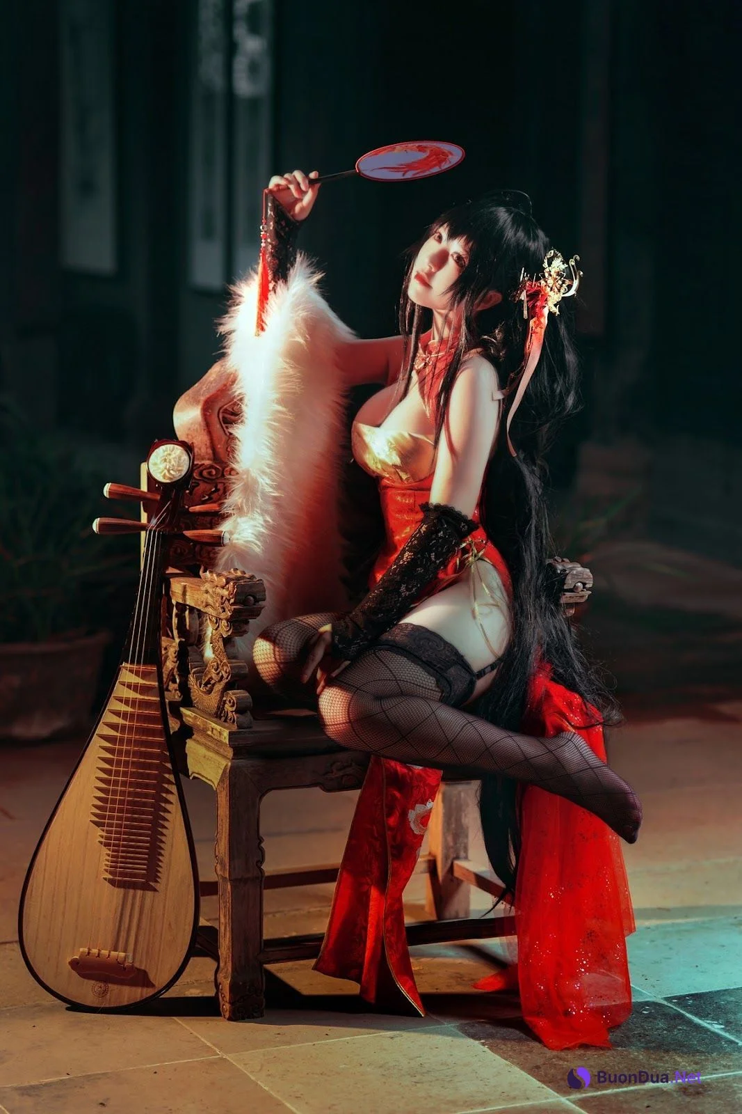 Cosplay 半半子 大凤旗袍 - 照片 16