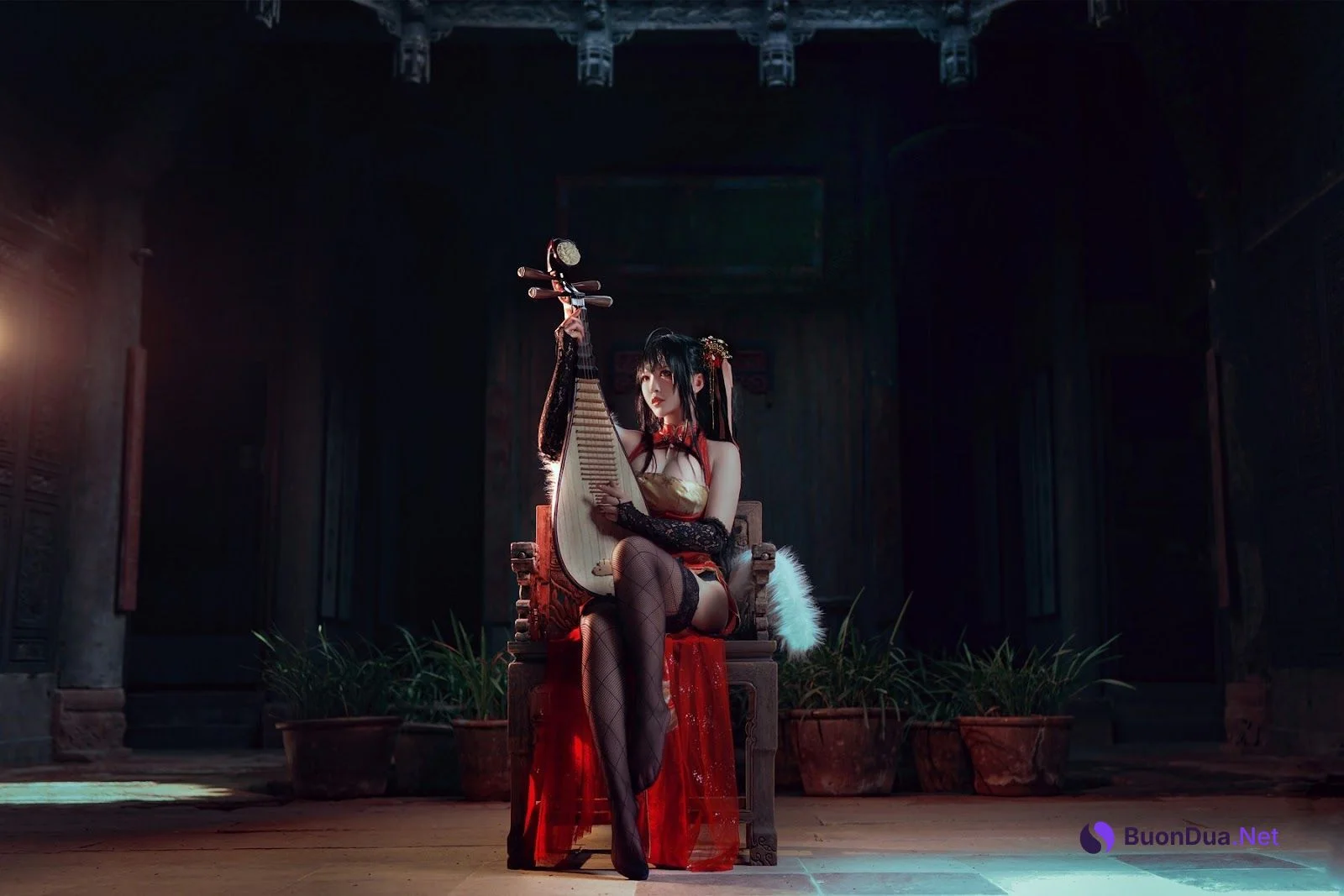 Cosplay 半半子 大凤旗袍 - 照片 3