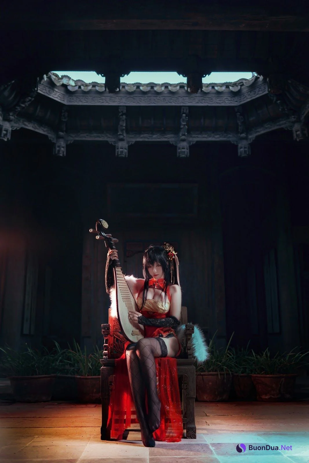 Cosplay 半半子 大凤旗袍 - 照片 4