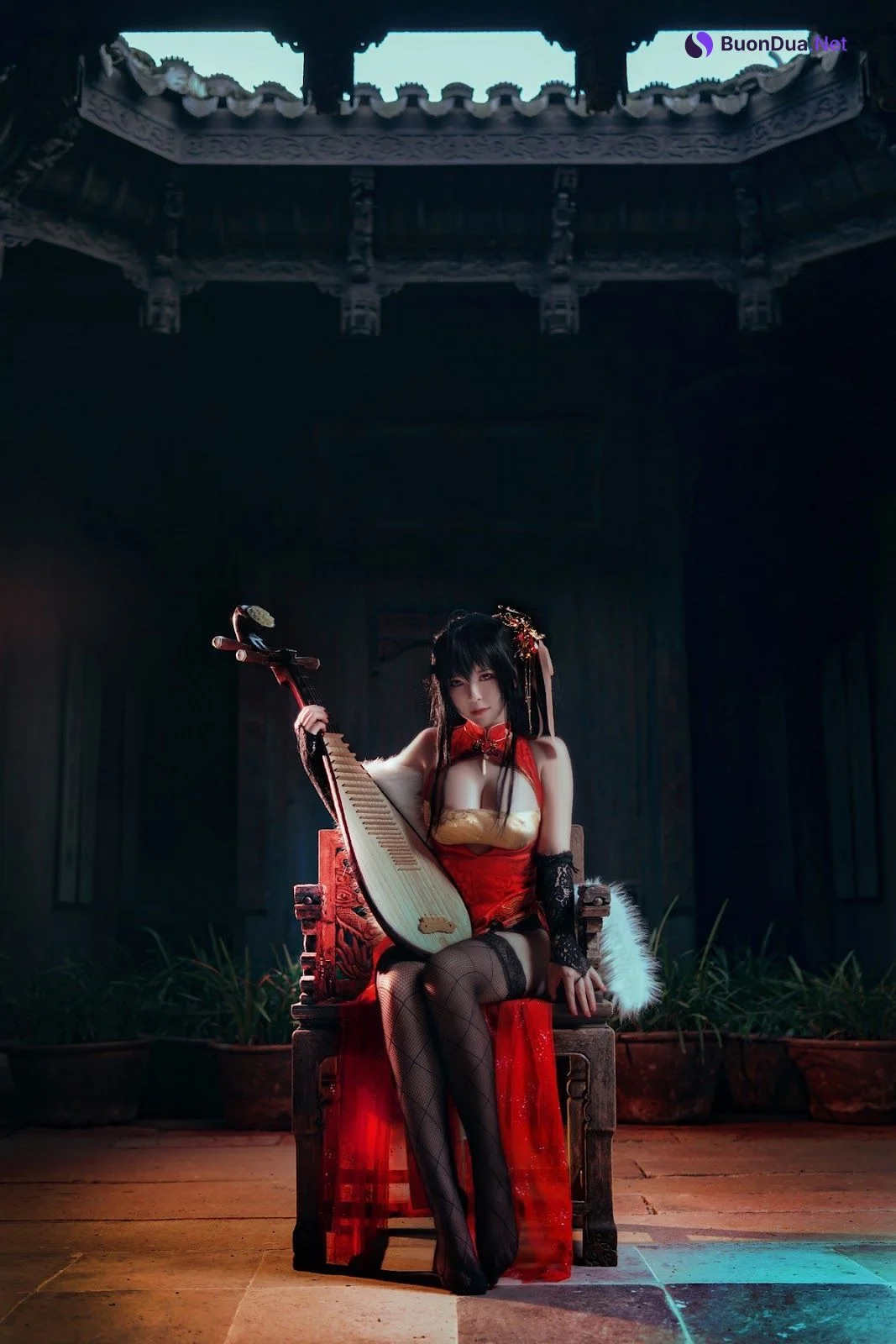 Cosplay 半半子 大凤旗袍 - 照片 5