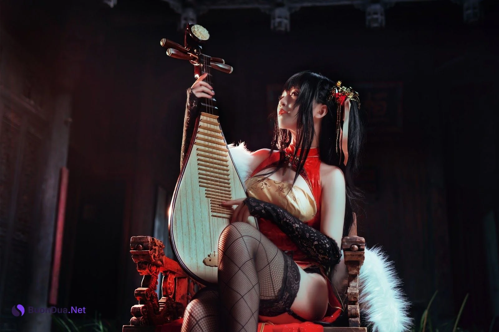 Cosplay 半半子 大凤旗袍 - 照片 6