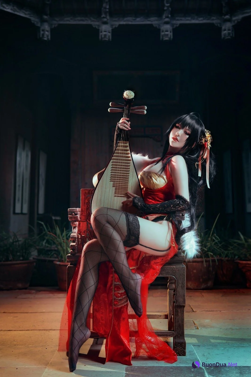 Cosplay 半半子 大凤旗袍 - 照片 8