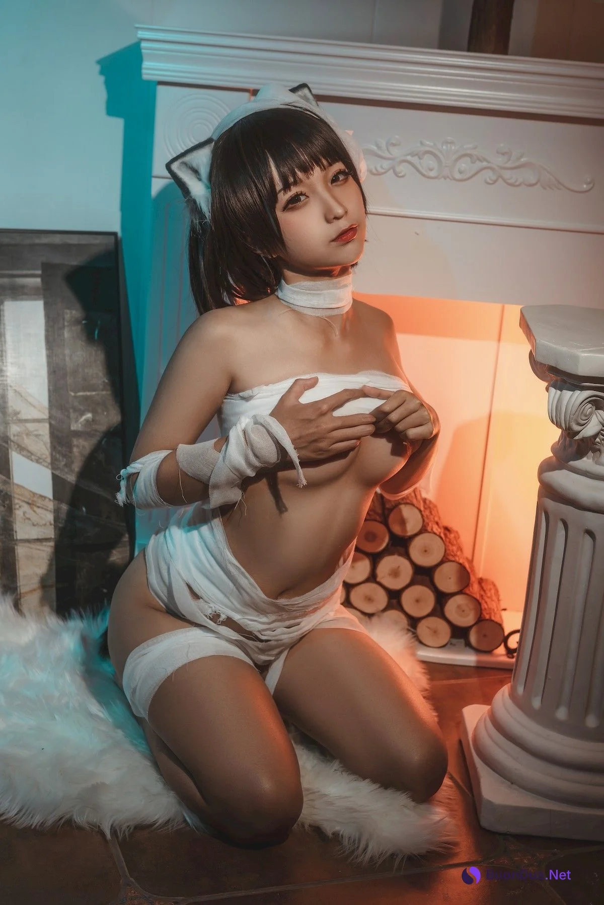 蠢沫沫 Cosplay 绷带猫 - Photo 14