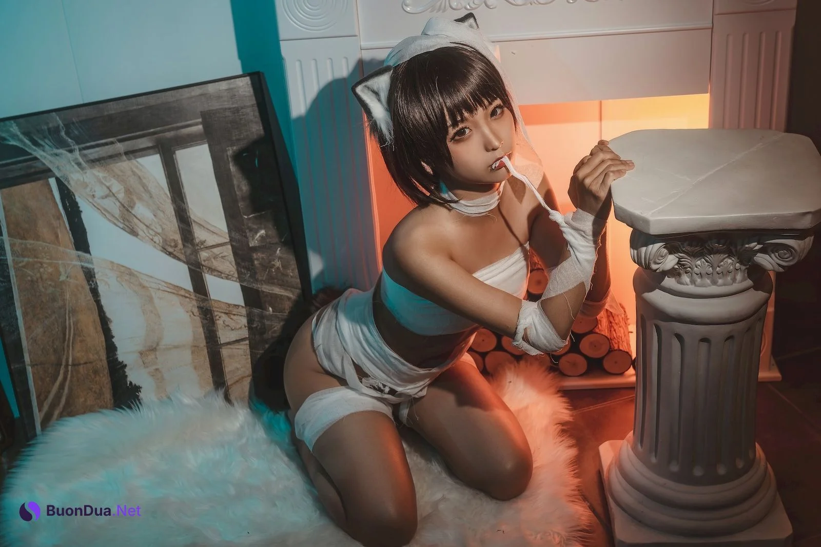 蠢沫沫 Cosplay 绷带猫 - Photo 16