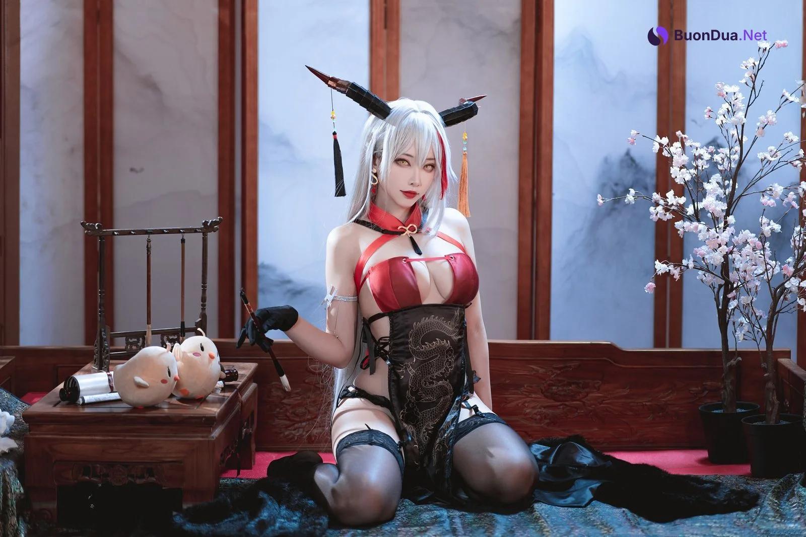 Cosplay 宮本桜 埃吉尔旗袍 - Photo 13