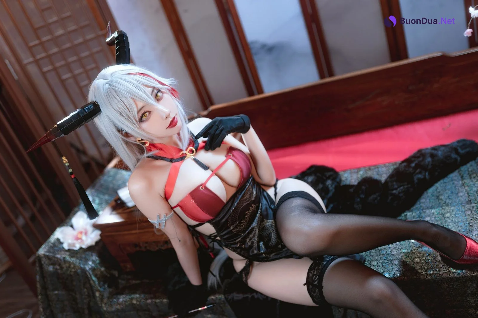 Cosplay 宮本桜 埃吉尔旗袍 - Photo 3