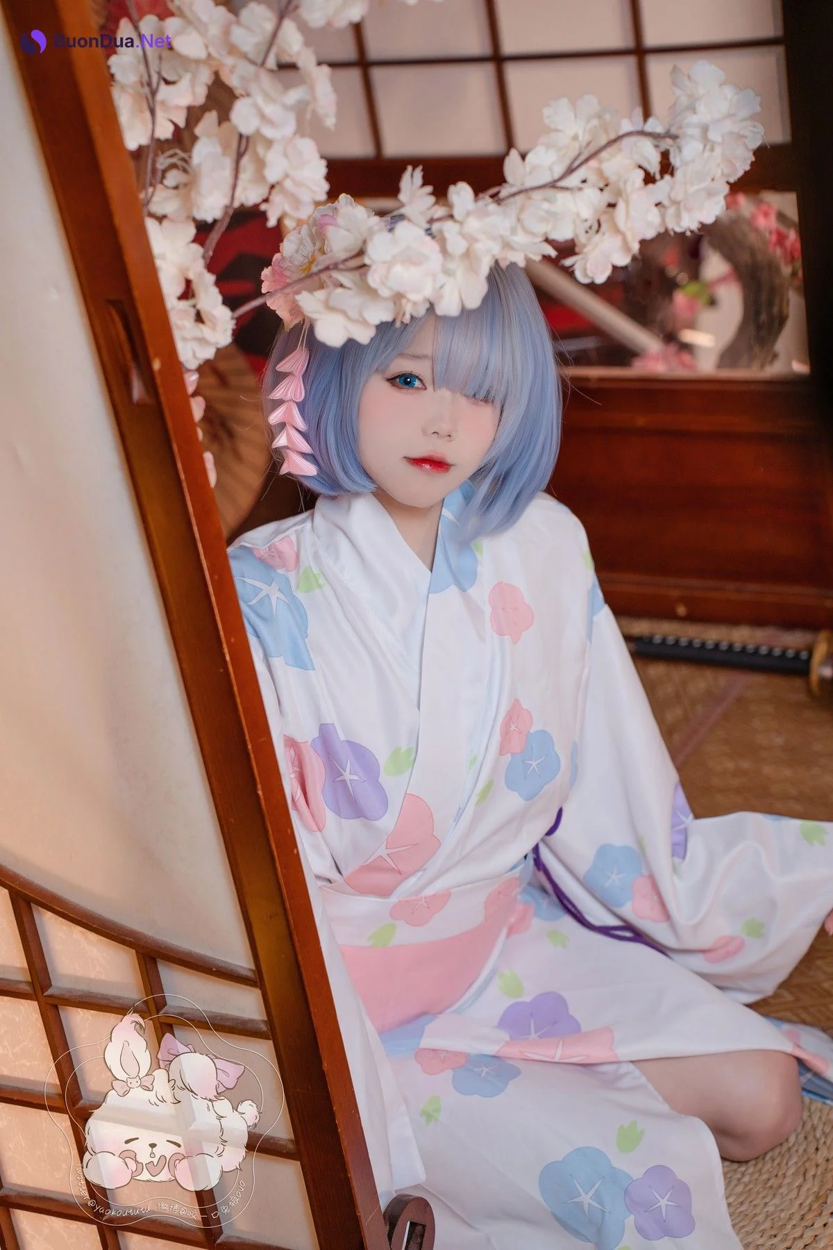 Cosplay 黏黏团子兔 蕾姆夏日祭 - Photo 10