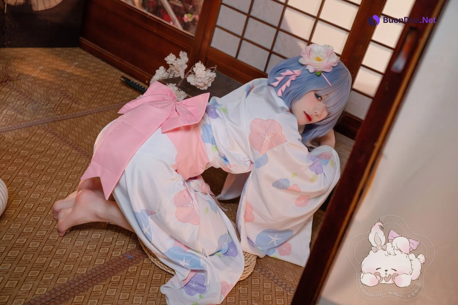Cosplay 黏黏团子兔 蕾姆夏日祭 - Photo 17