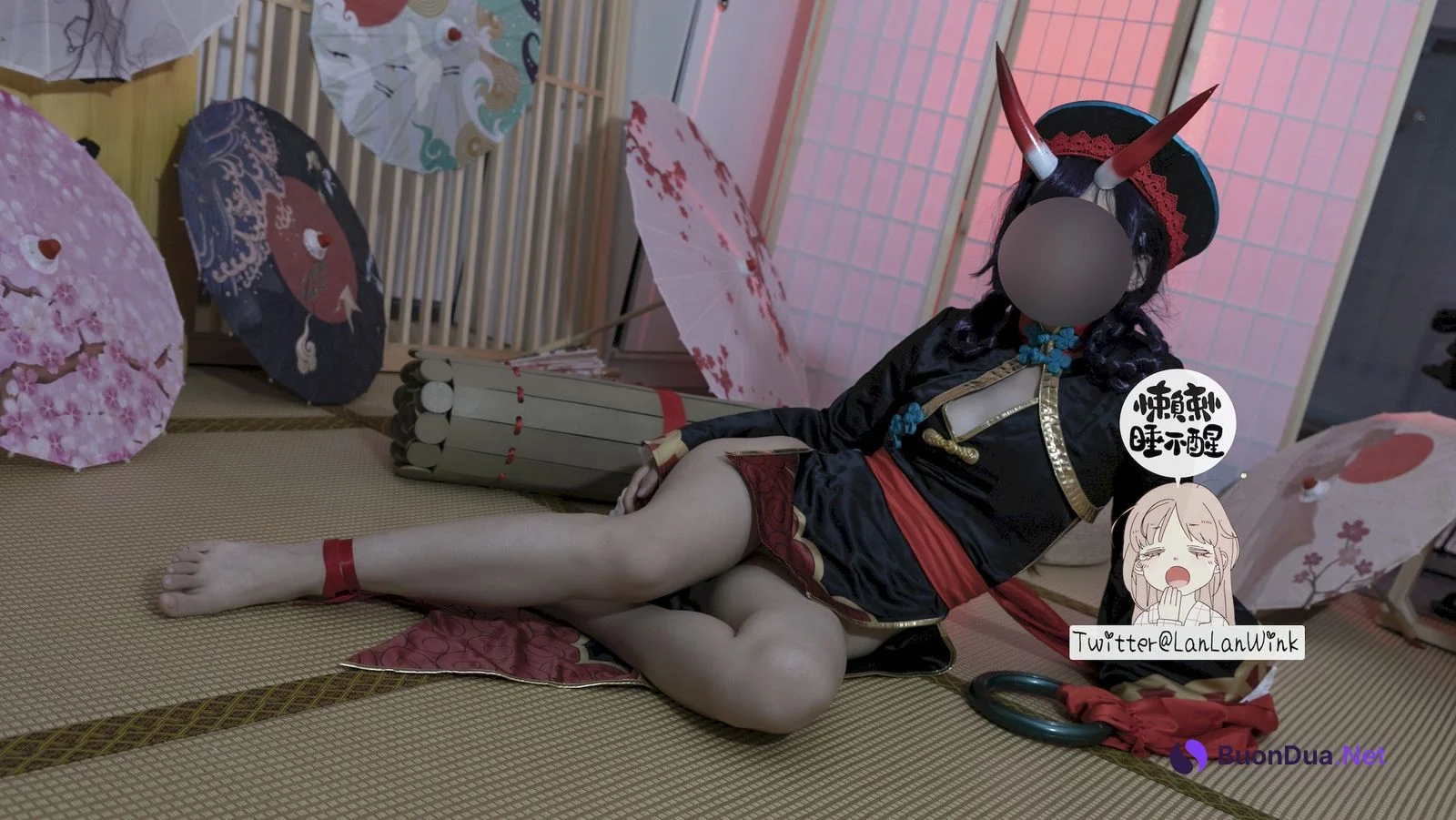 懒懒睡不醒 Cosplay 酒吞童子 - Photo 12