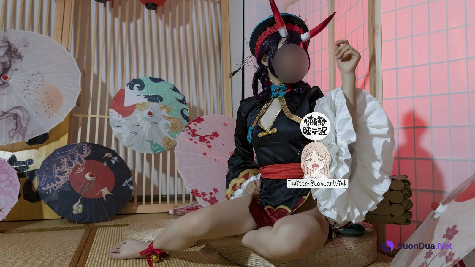 懒懒睡不醒 Cosplay 酒吞童子 - Photo 5