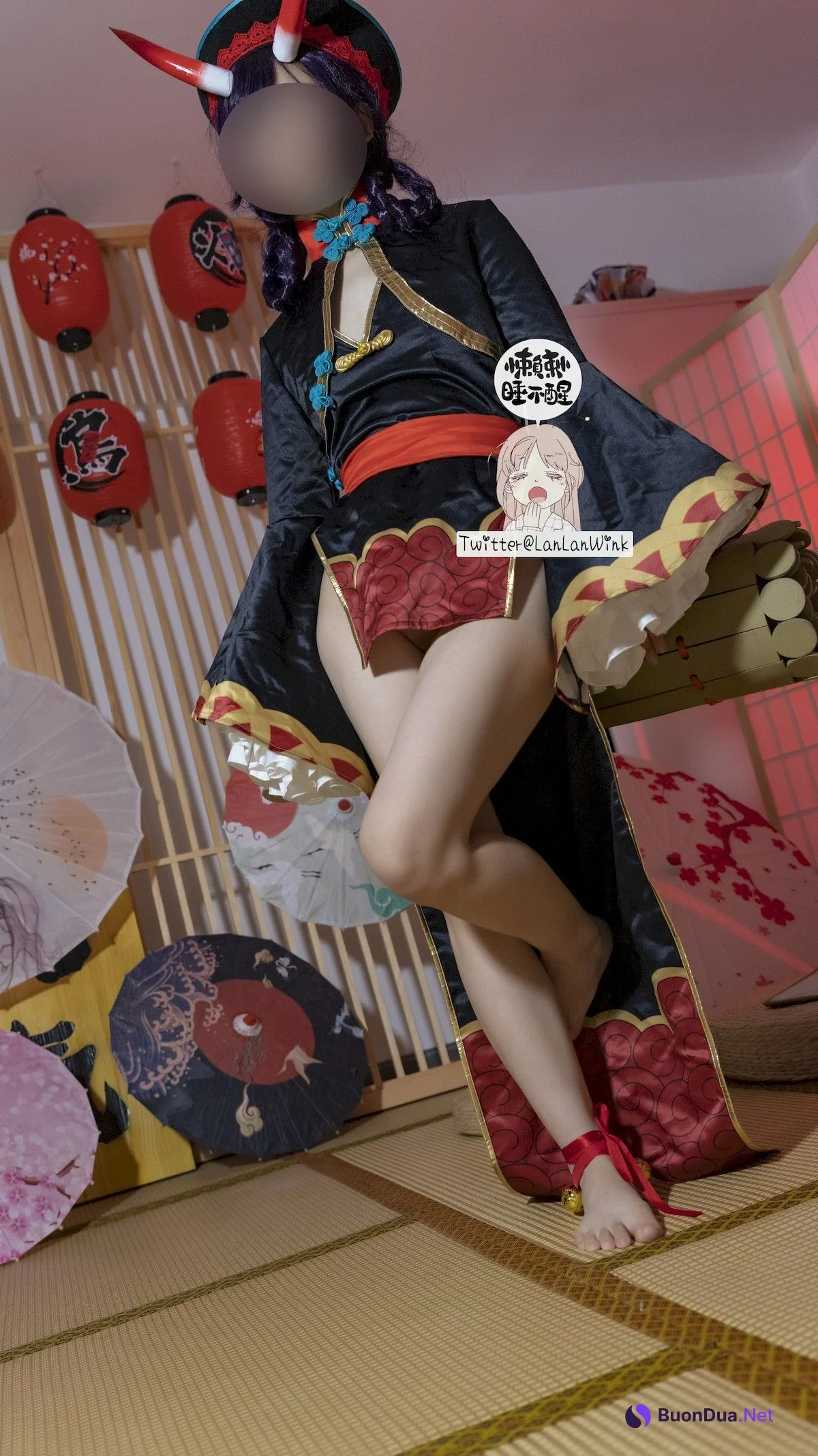 懒懒睡不醒 Cosplay 酒吞童子 - Photo 9