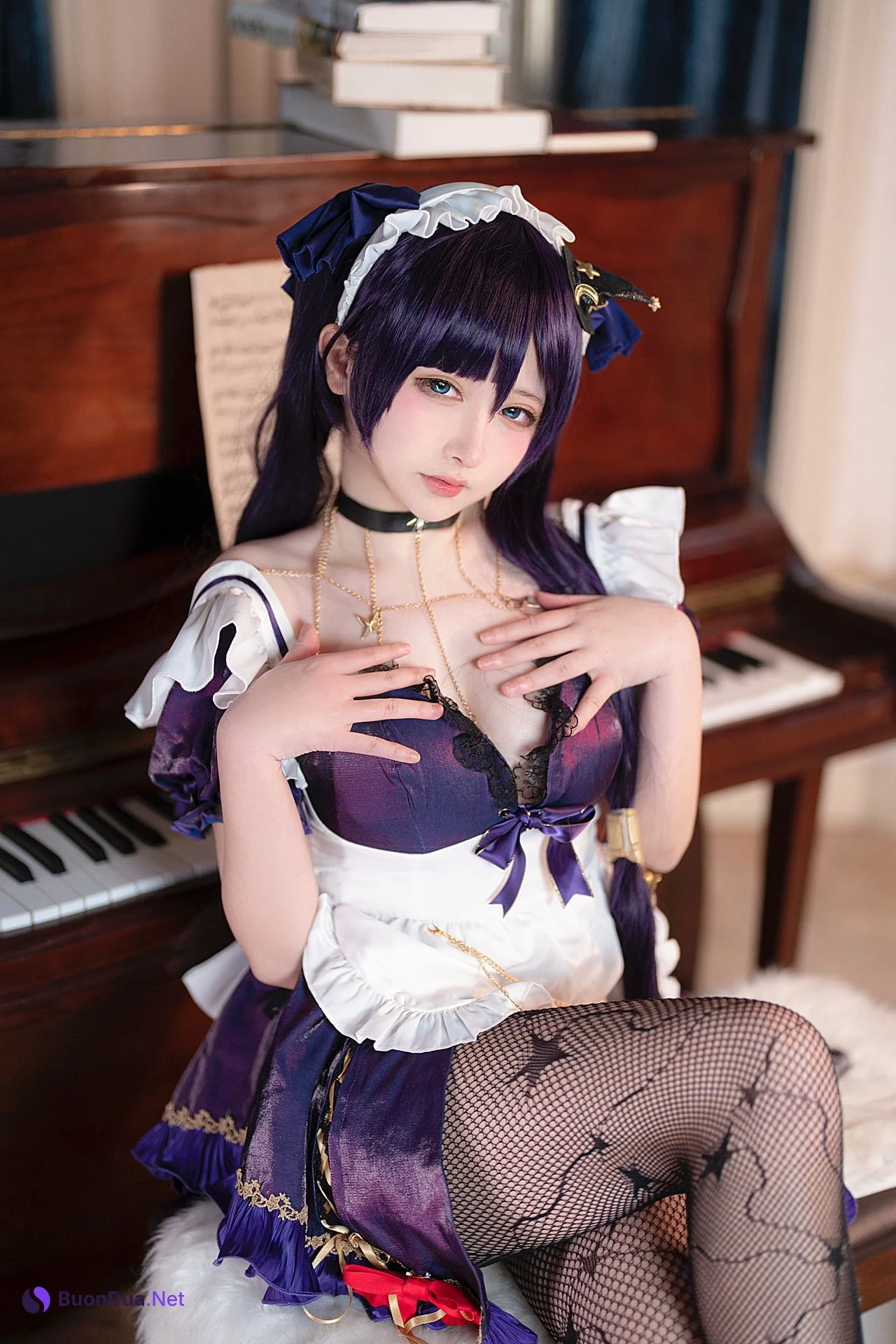 Cosplay 樱梨梨 莫娜女仆 - Photo 8